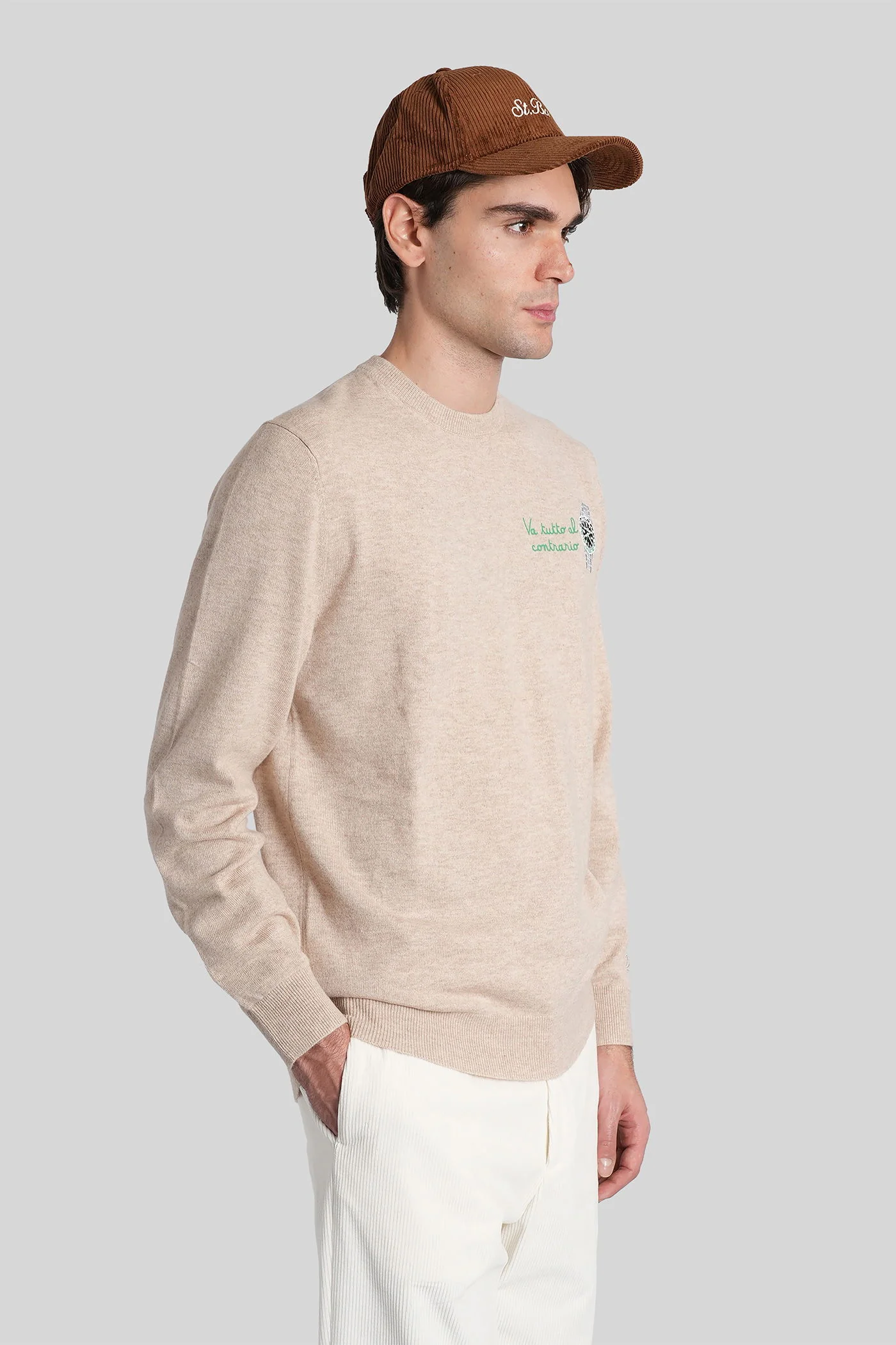 Hero light embry Knitwear in beige wool - Image 4