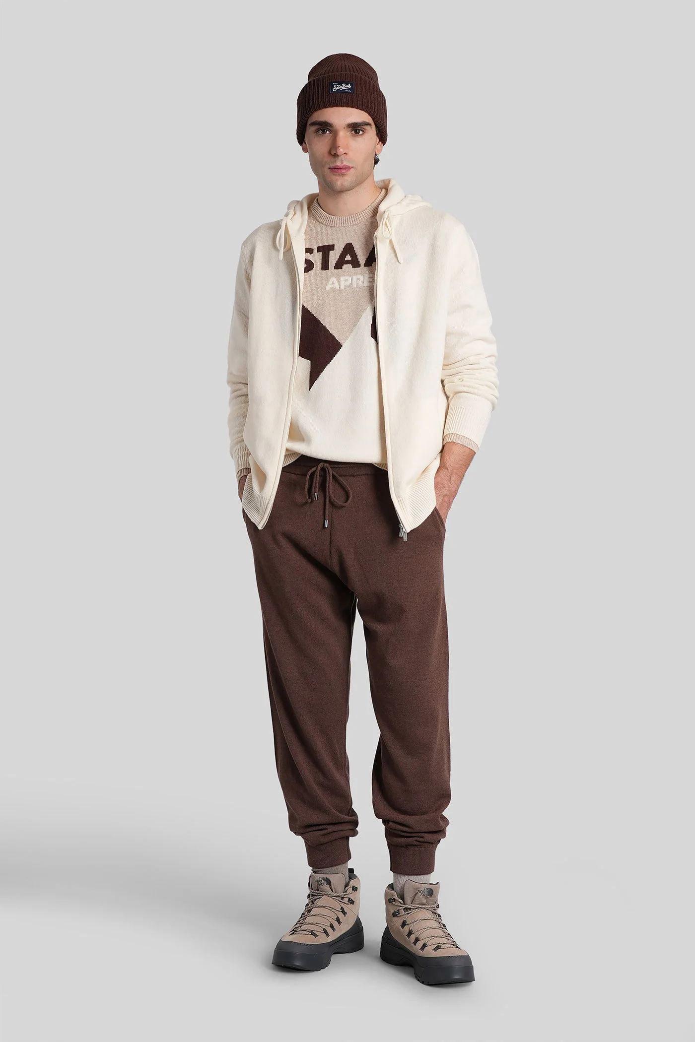 Heron c Knitwear in beige wool - Image 2