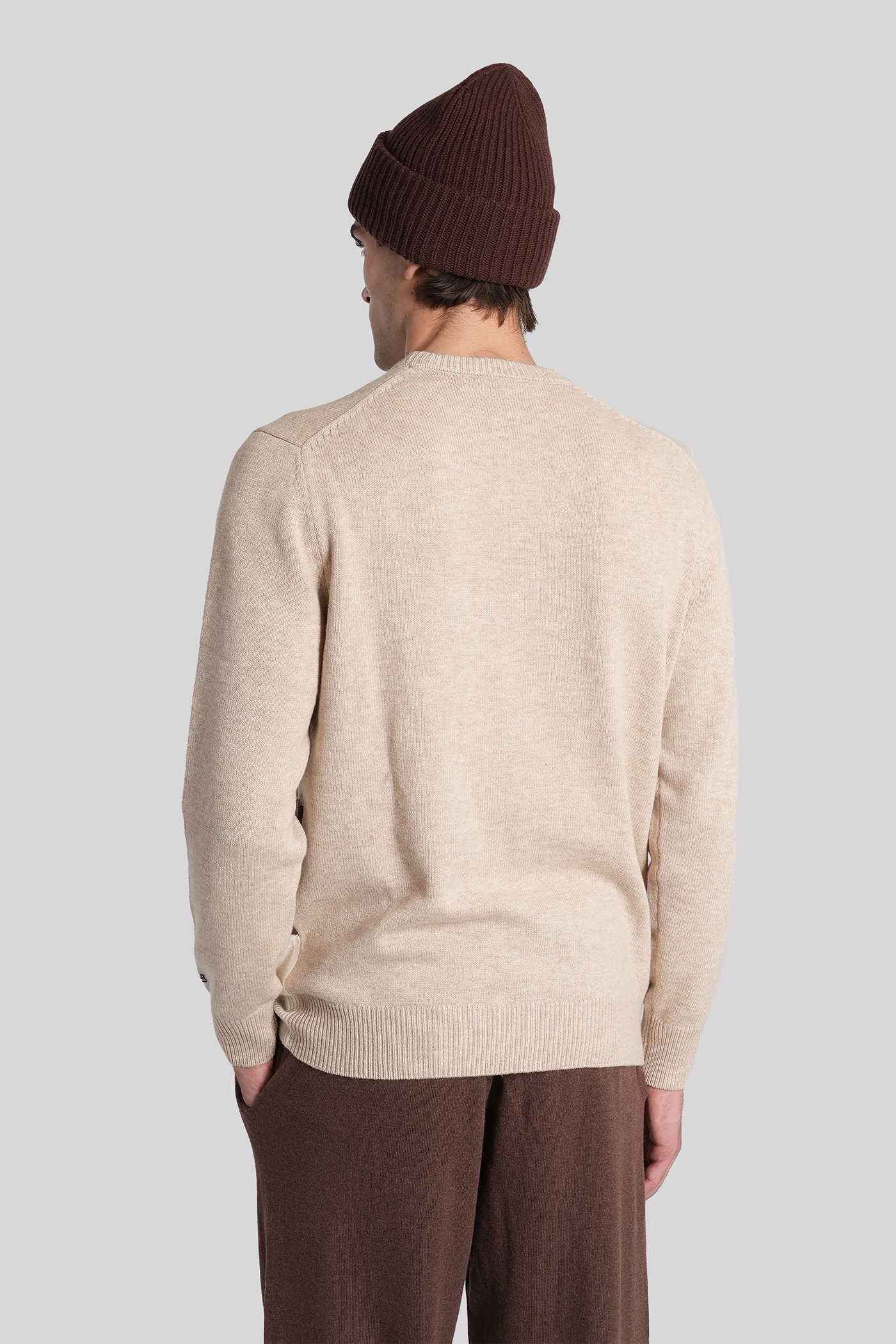 Heron c Knitwear in beige wool - Image 3