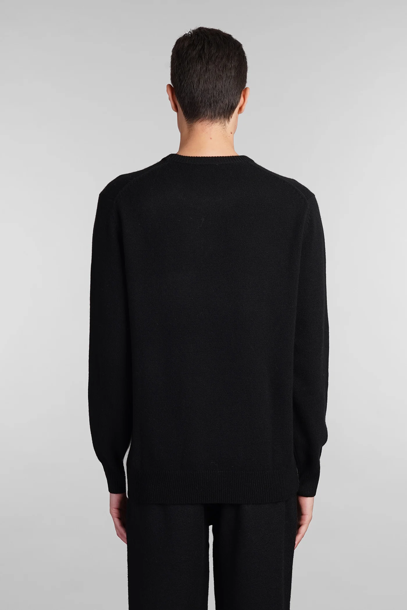 Heron c Knitwear in black multicolor wool - Image 3