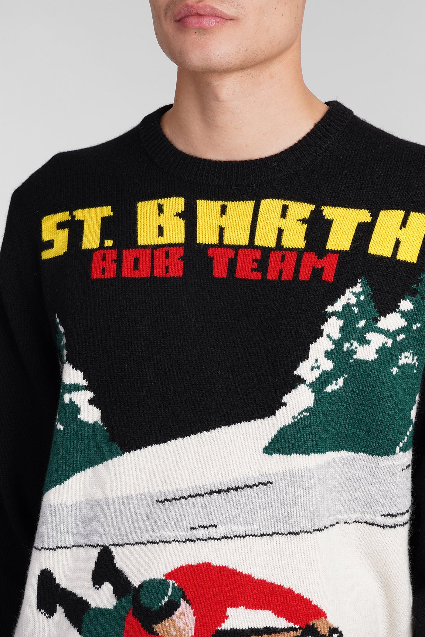 Heron c Knitwear in black multicolor wool - Image 5