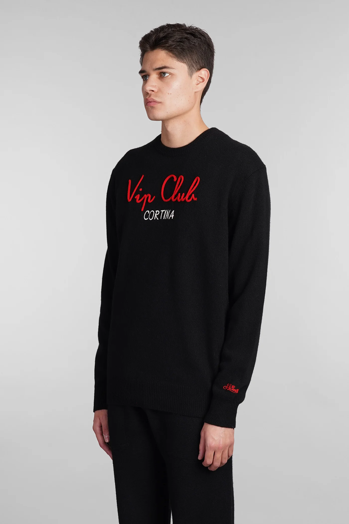 Heron Knitwear in black wool - Image 4