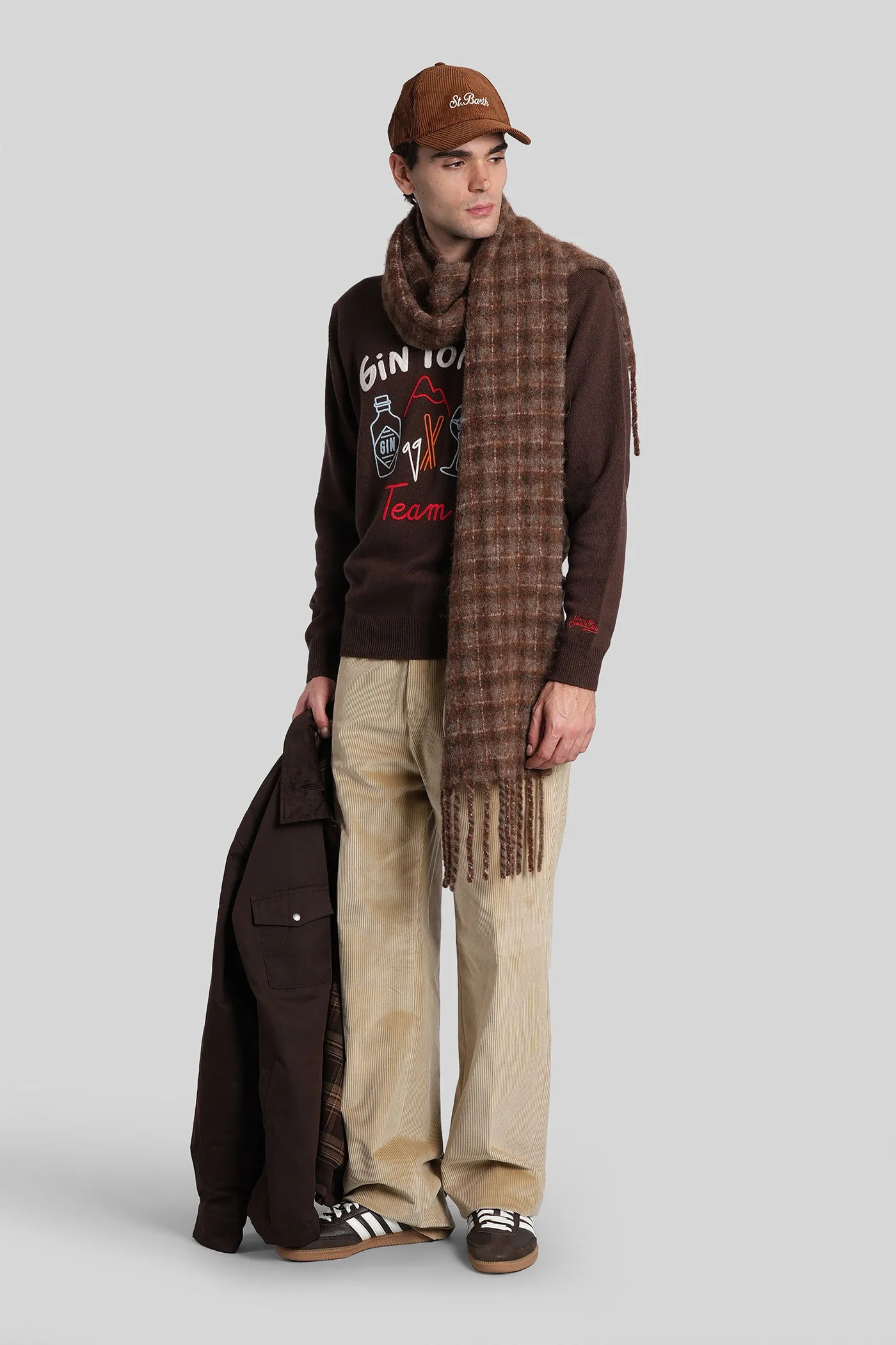 Heron Knitwear in brown wool - Image 2