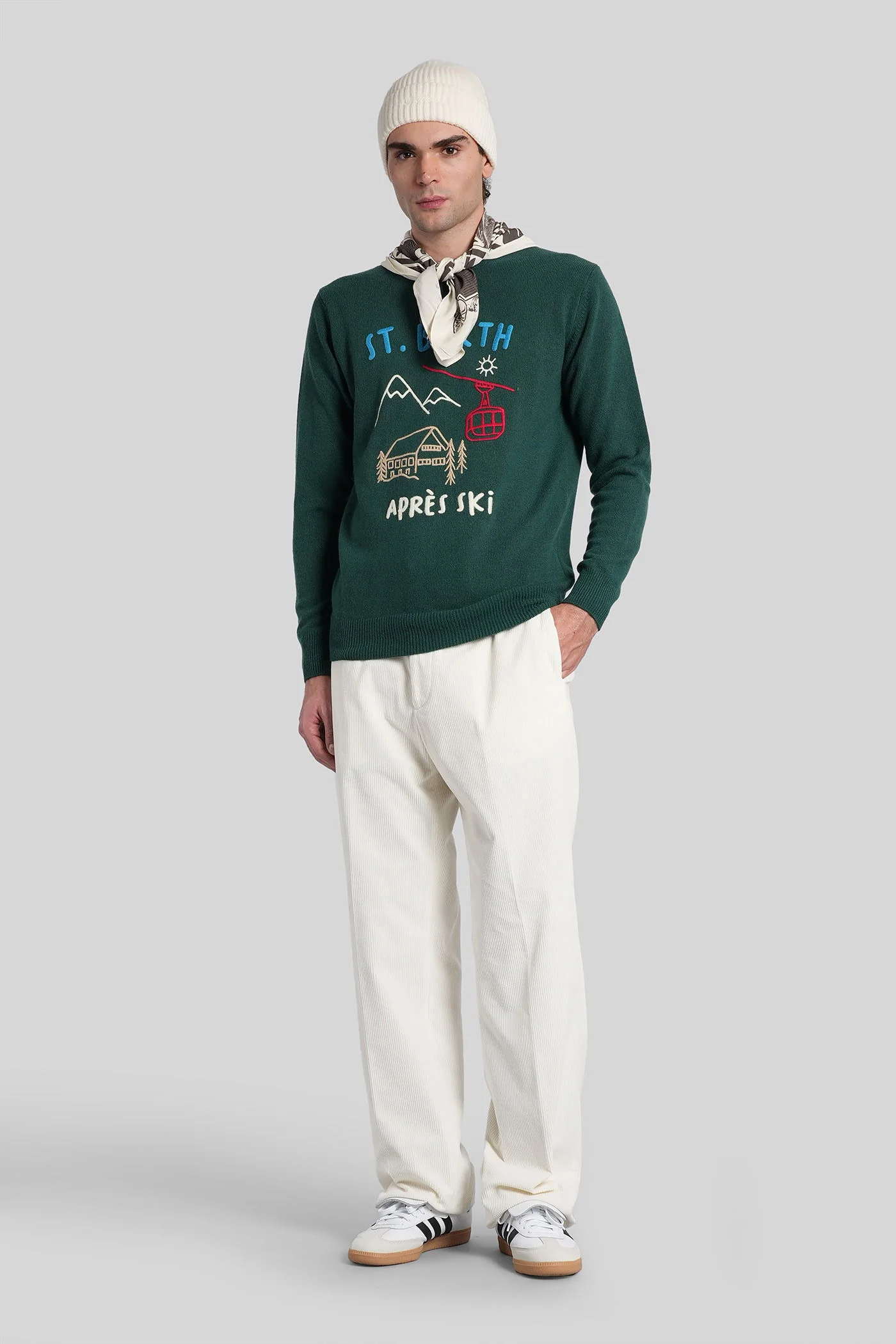 Heron Knitwear in green wool - Image 2