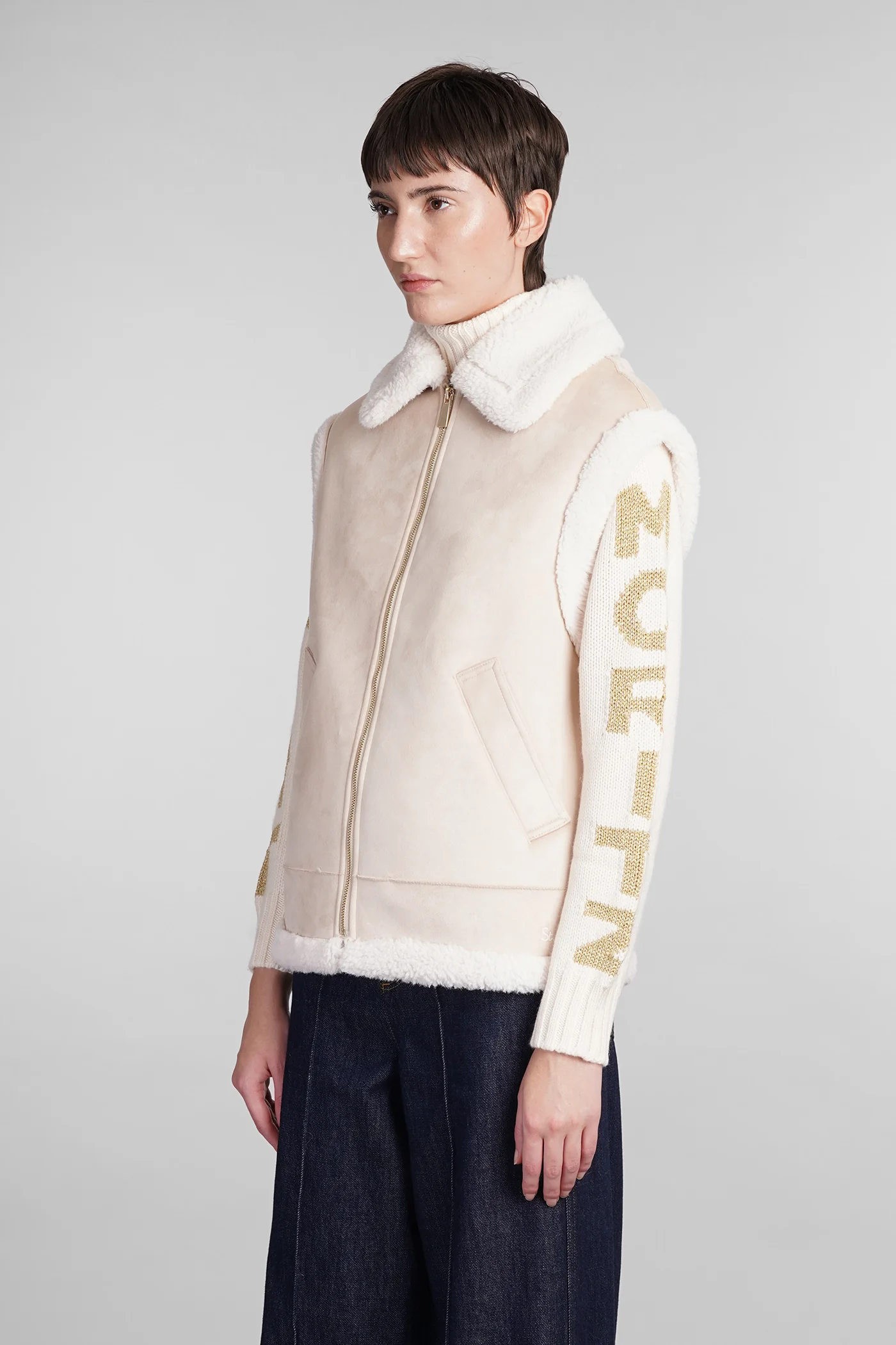 Hesketh Shearling in beige polyester - Image 4