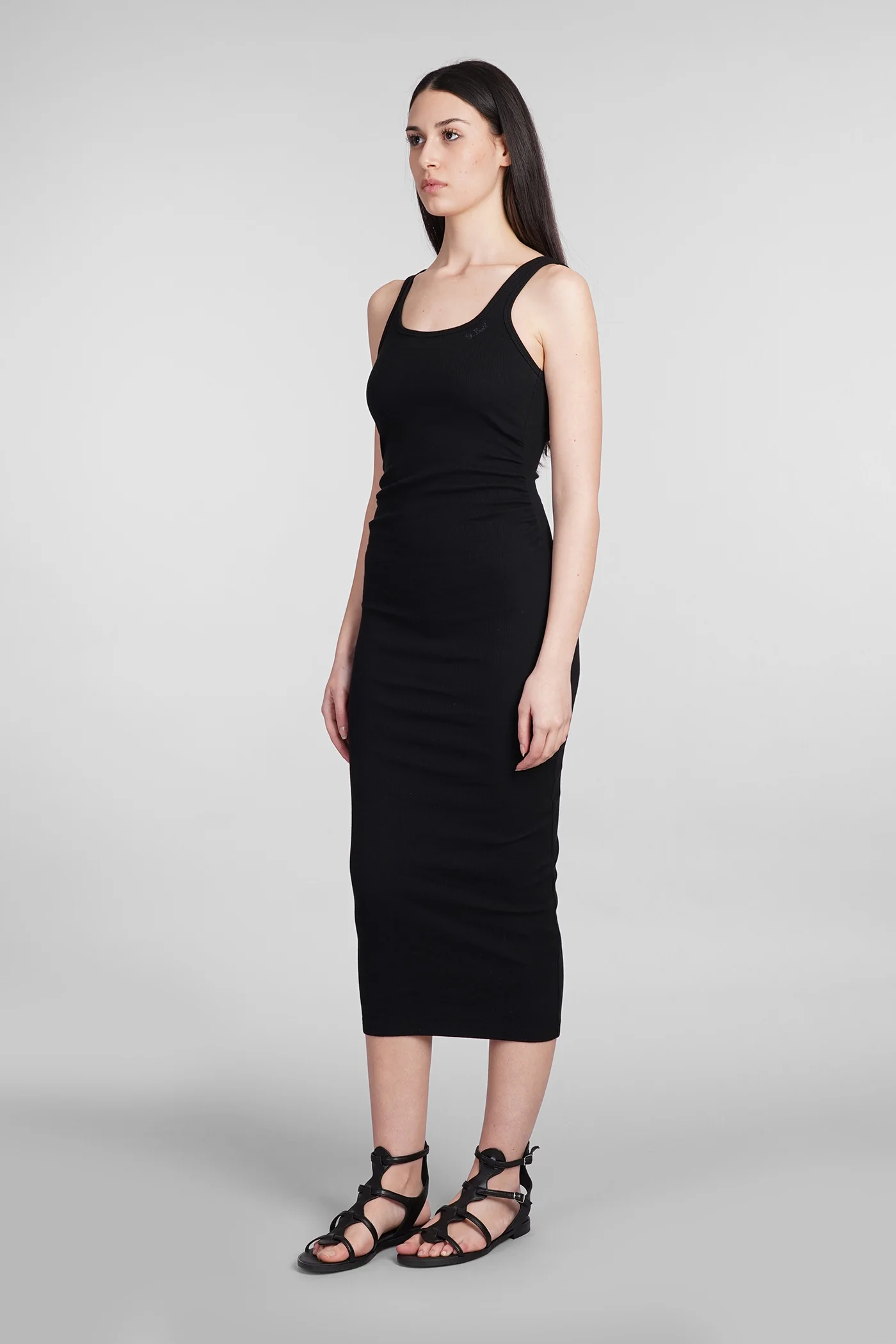 Jennifer Dress woman  in black cotton - Image 4