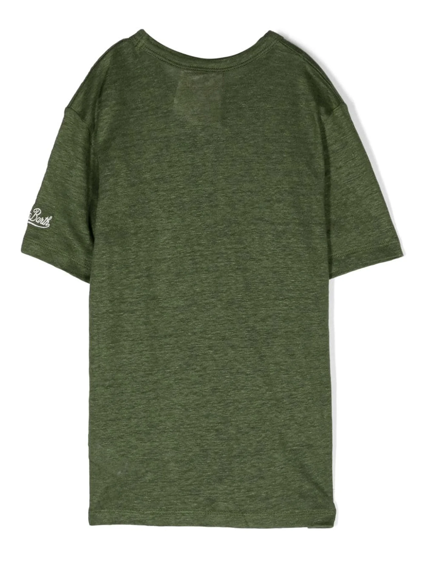 Alex T-Shirt in green linen - Image 2