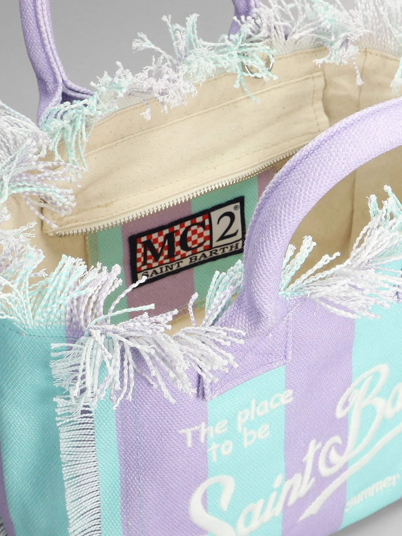 Colette Hand bag in Lilla cotton - Image 4