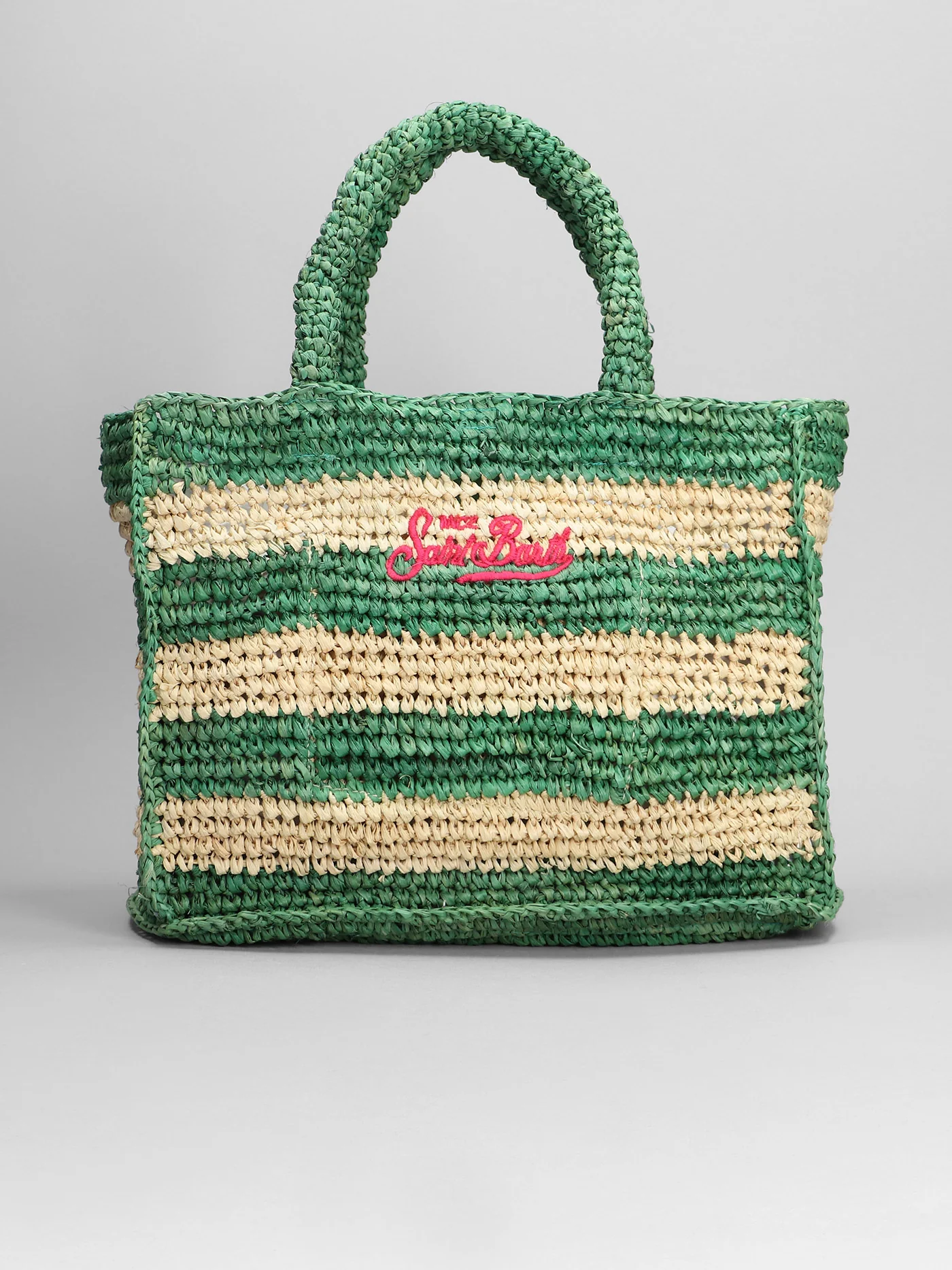 Colette raffia Hand bag in beige raffia - Image 3