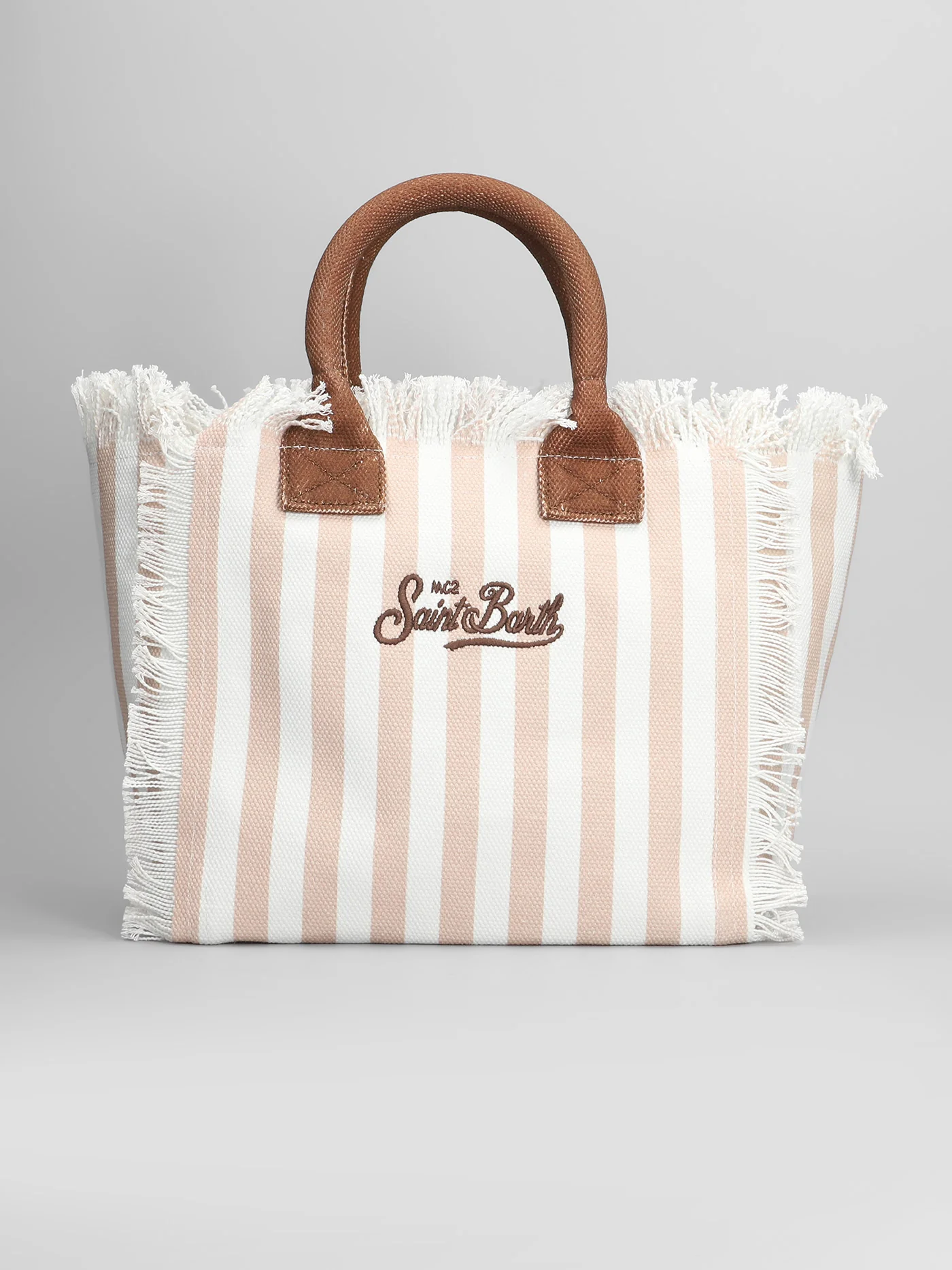Colette Tote in beige cotton - Image 3