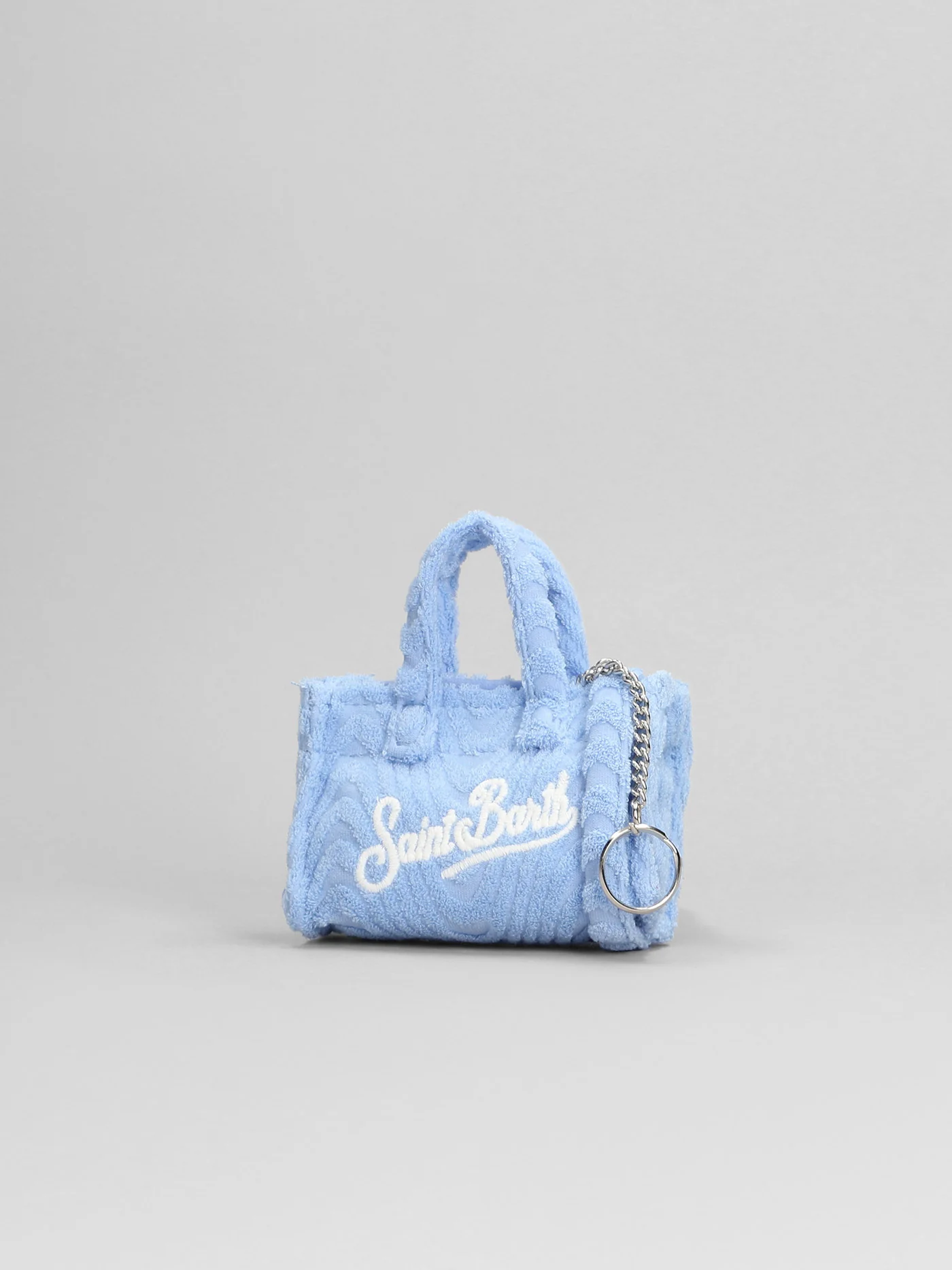 Key bag n Hand bag in cyan polyester - Image 2