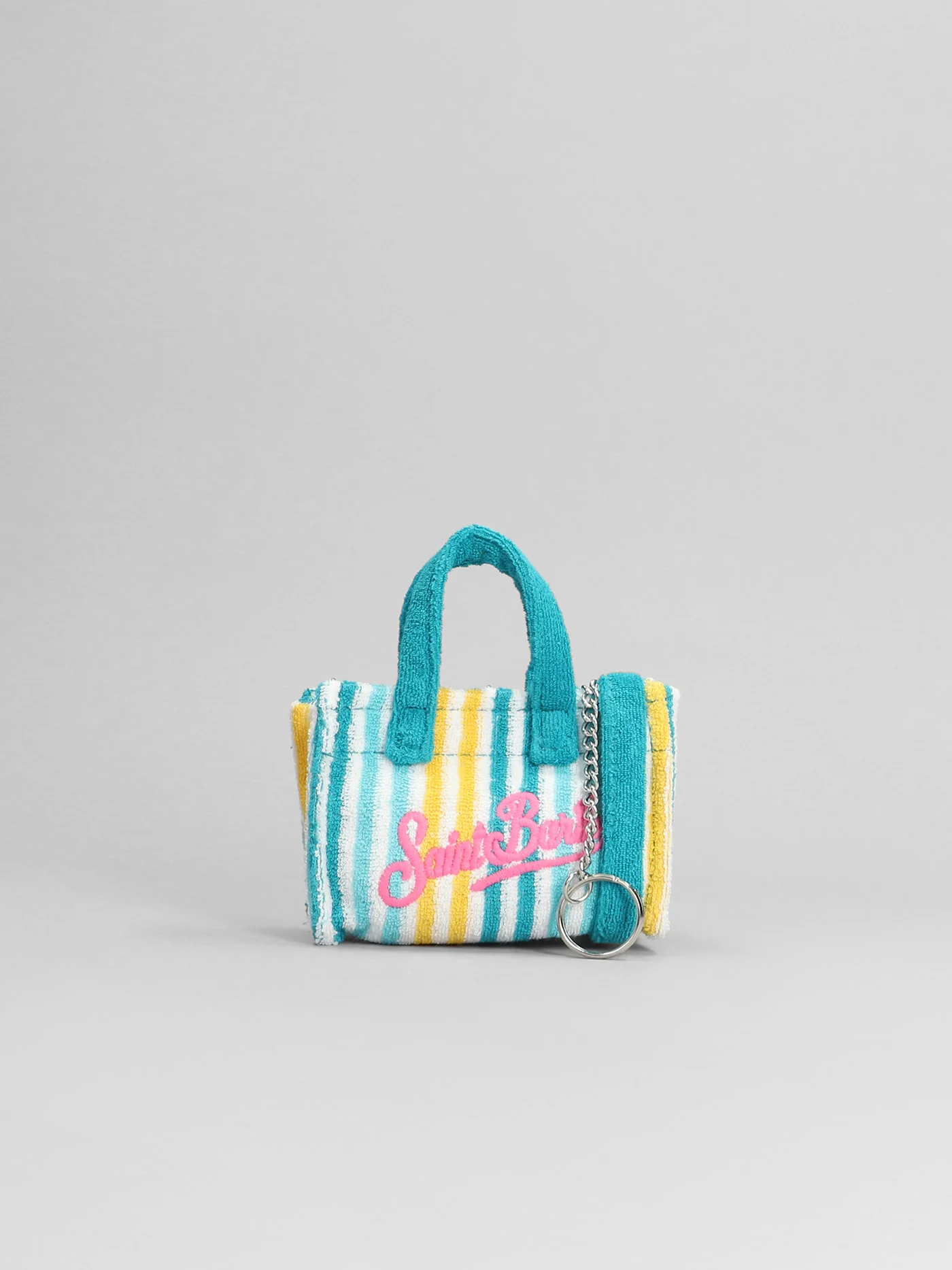 Key bag n Hand bag in multicolor polyester