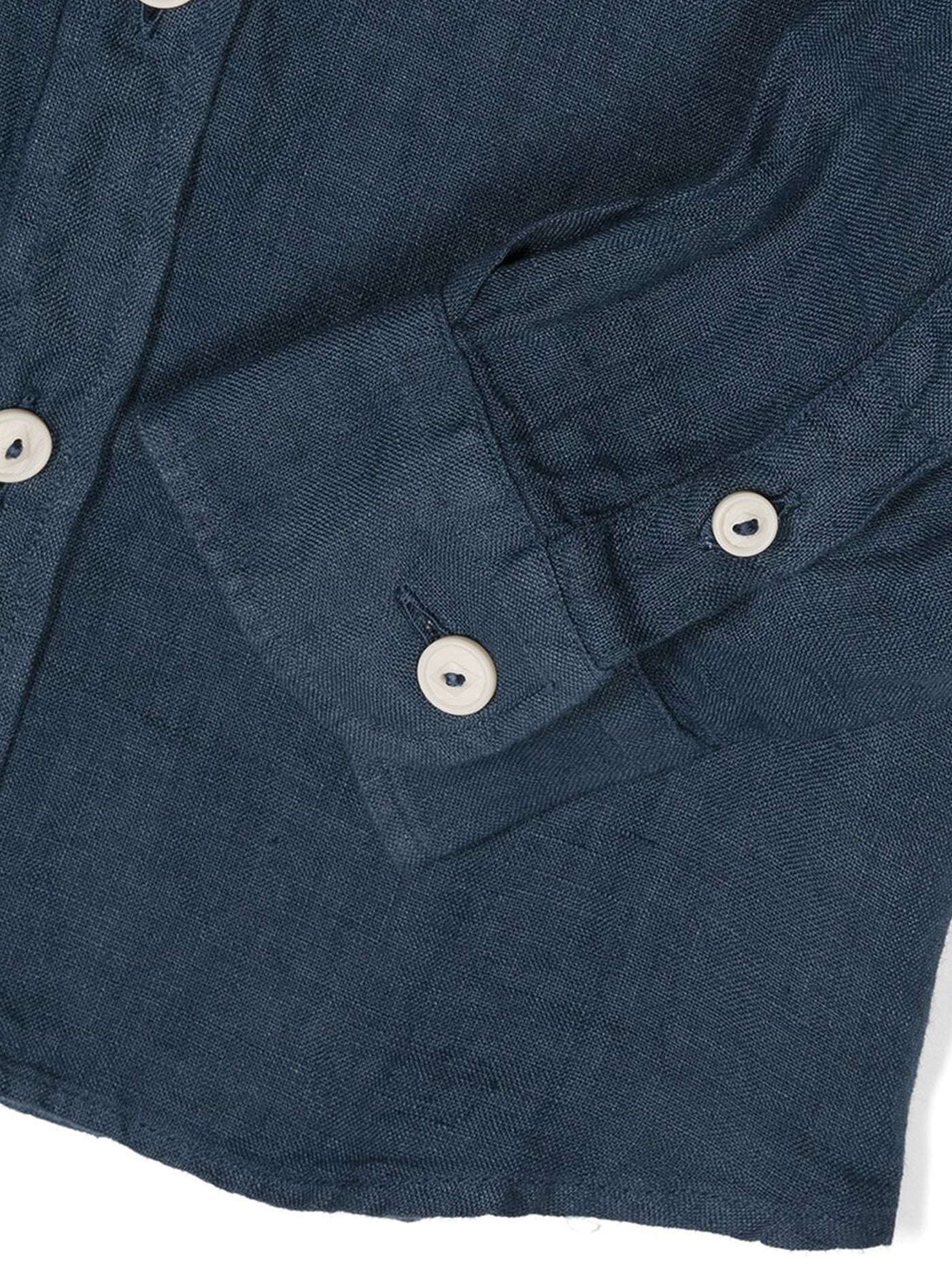 Pati Shirt in blue linen - Image 3