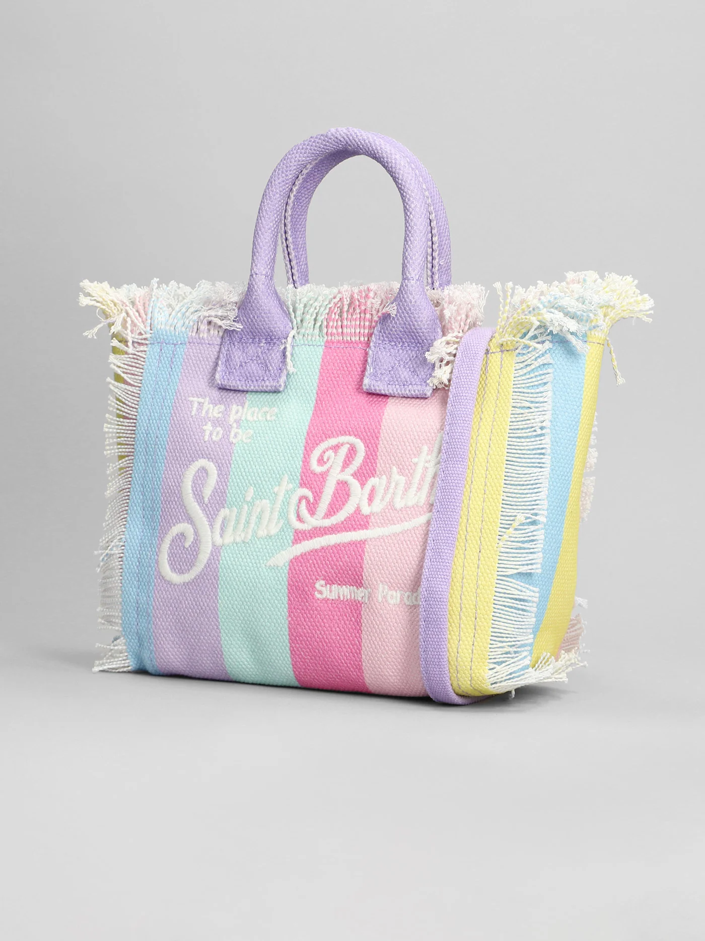 Vanity mini Hand bag in multicolor cotton - Image 2