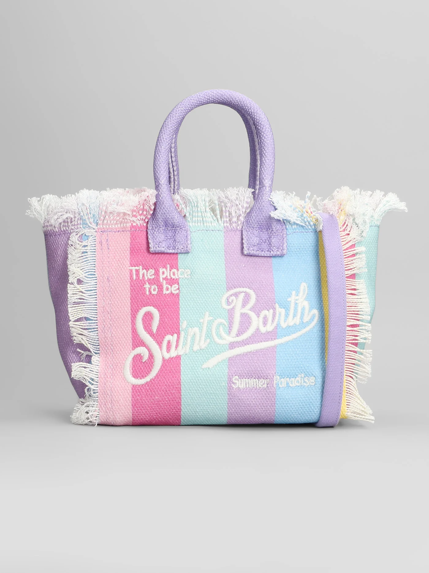 Vanity mini Tote in multicolor cotton