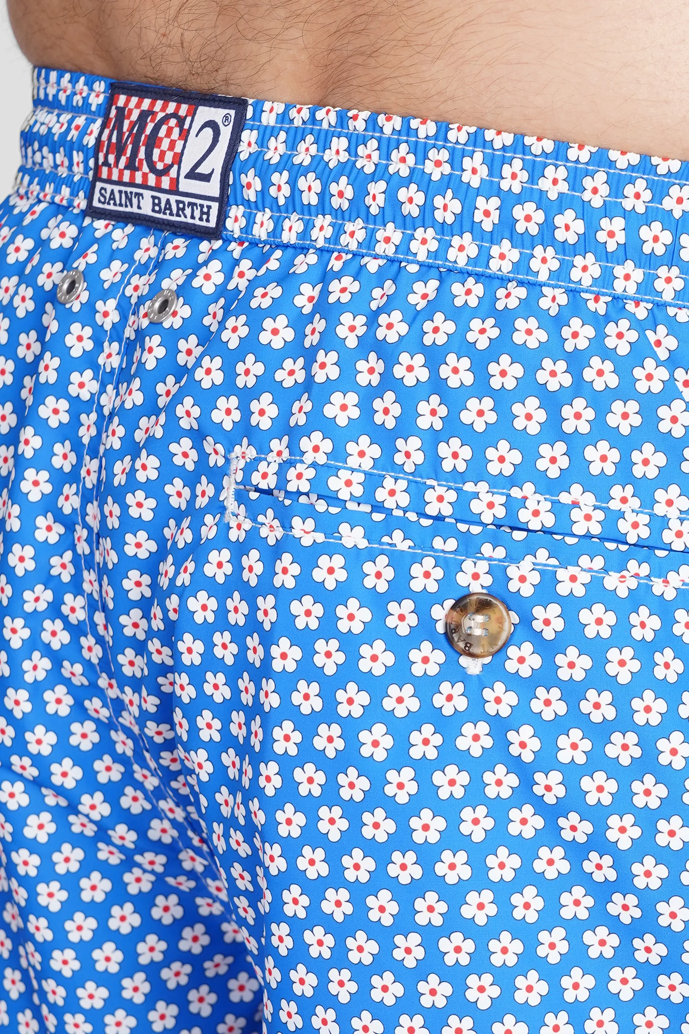 Lighting micro fanta Beachwear in blue polyester - Image 4