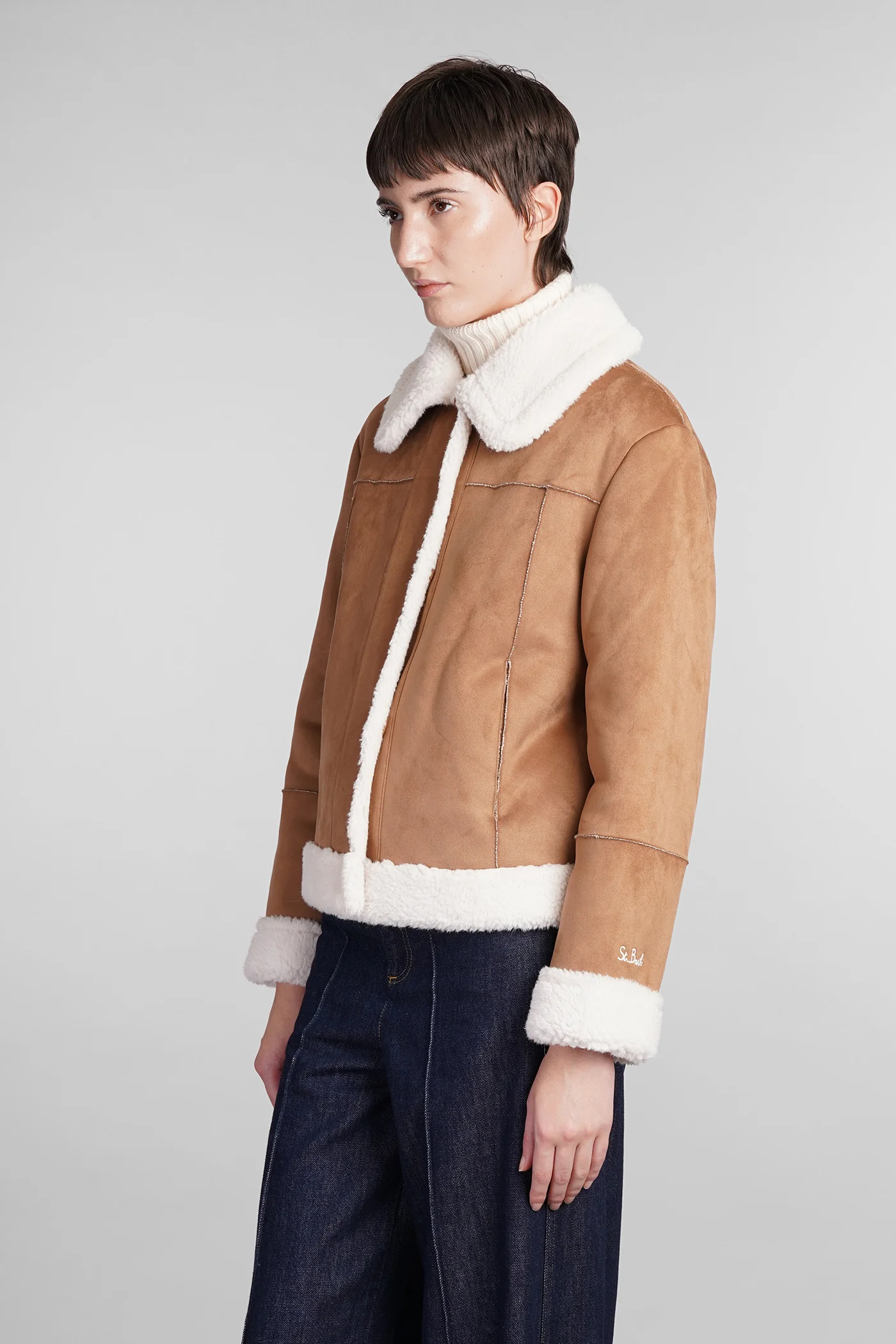 Lorayne Shearling in brown polyester - Image 4