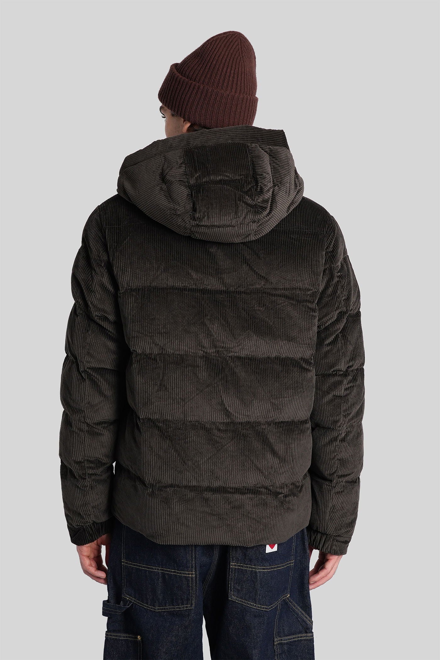 Maier pocket puffer in brown cotton - Image 3