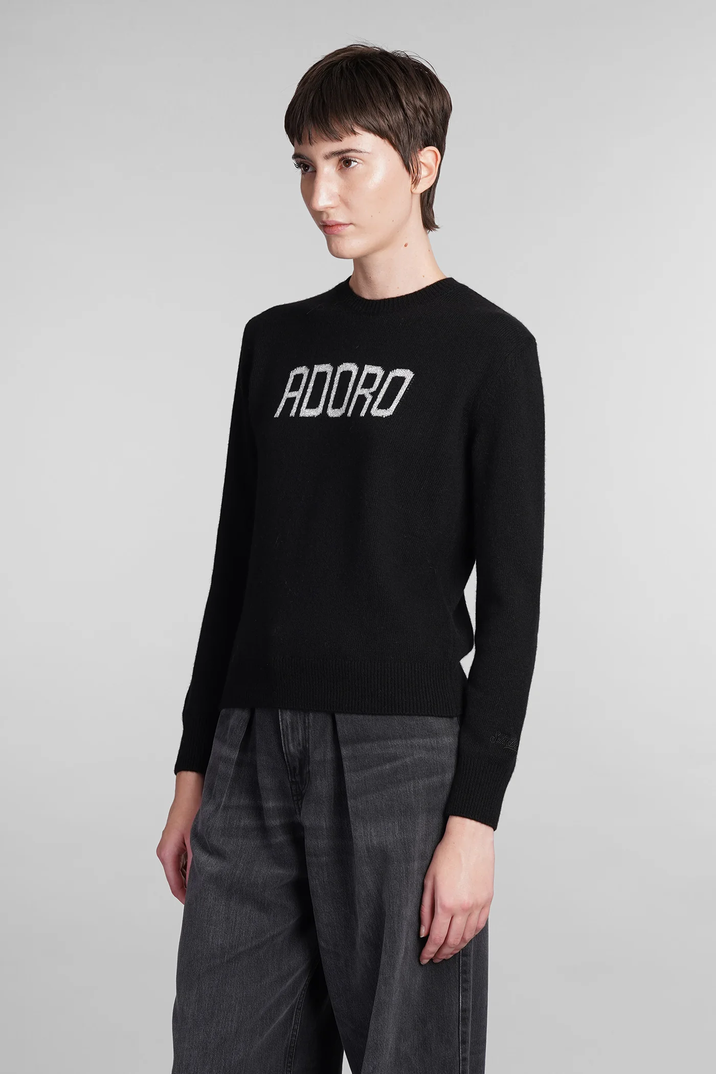 New queen Knitwear in black wool - Image 4