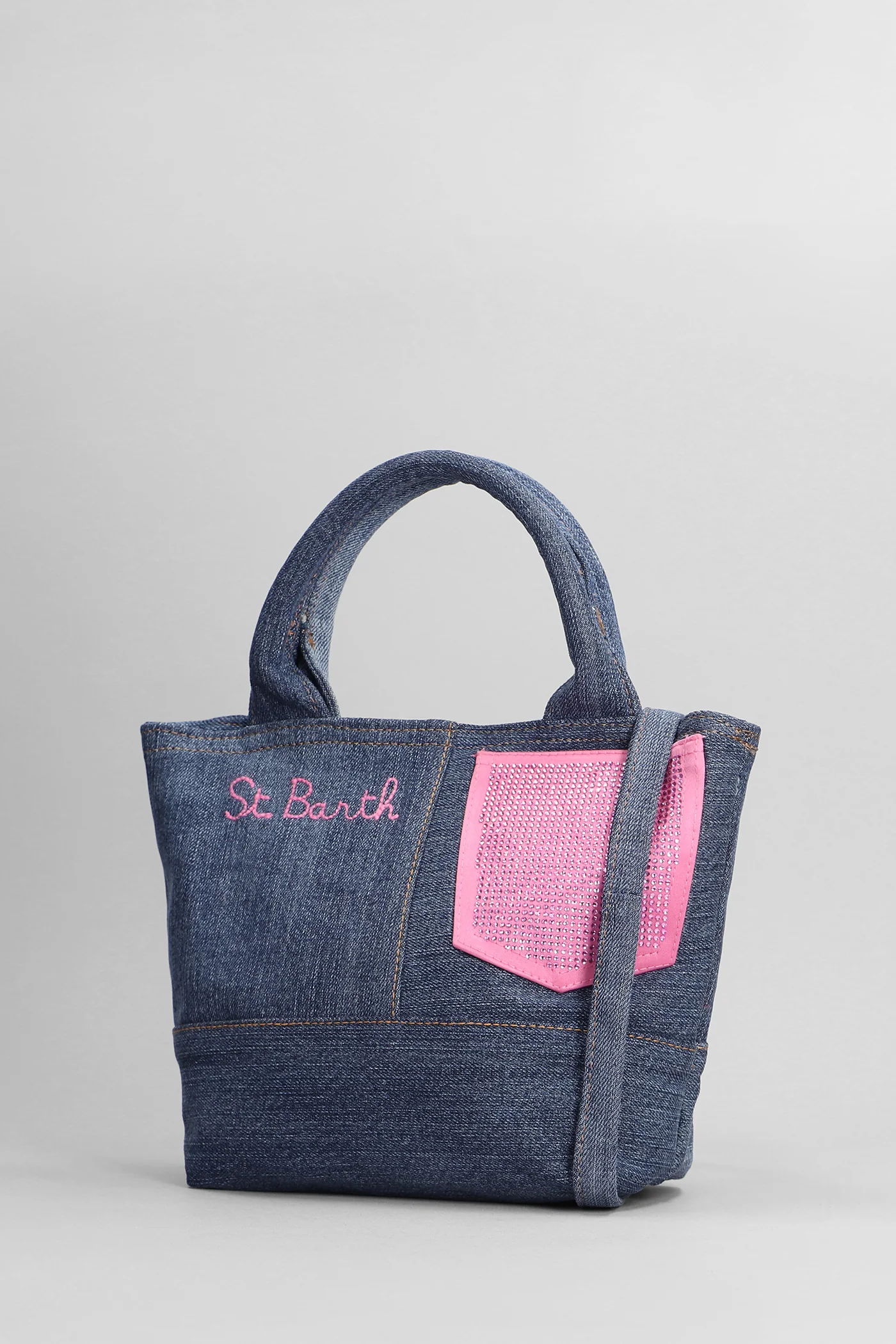 Ohio bag Tote in blue cotton - Image 2