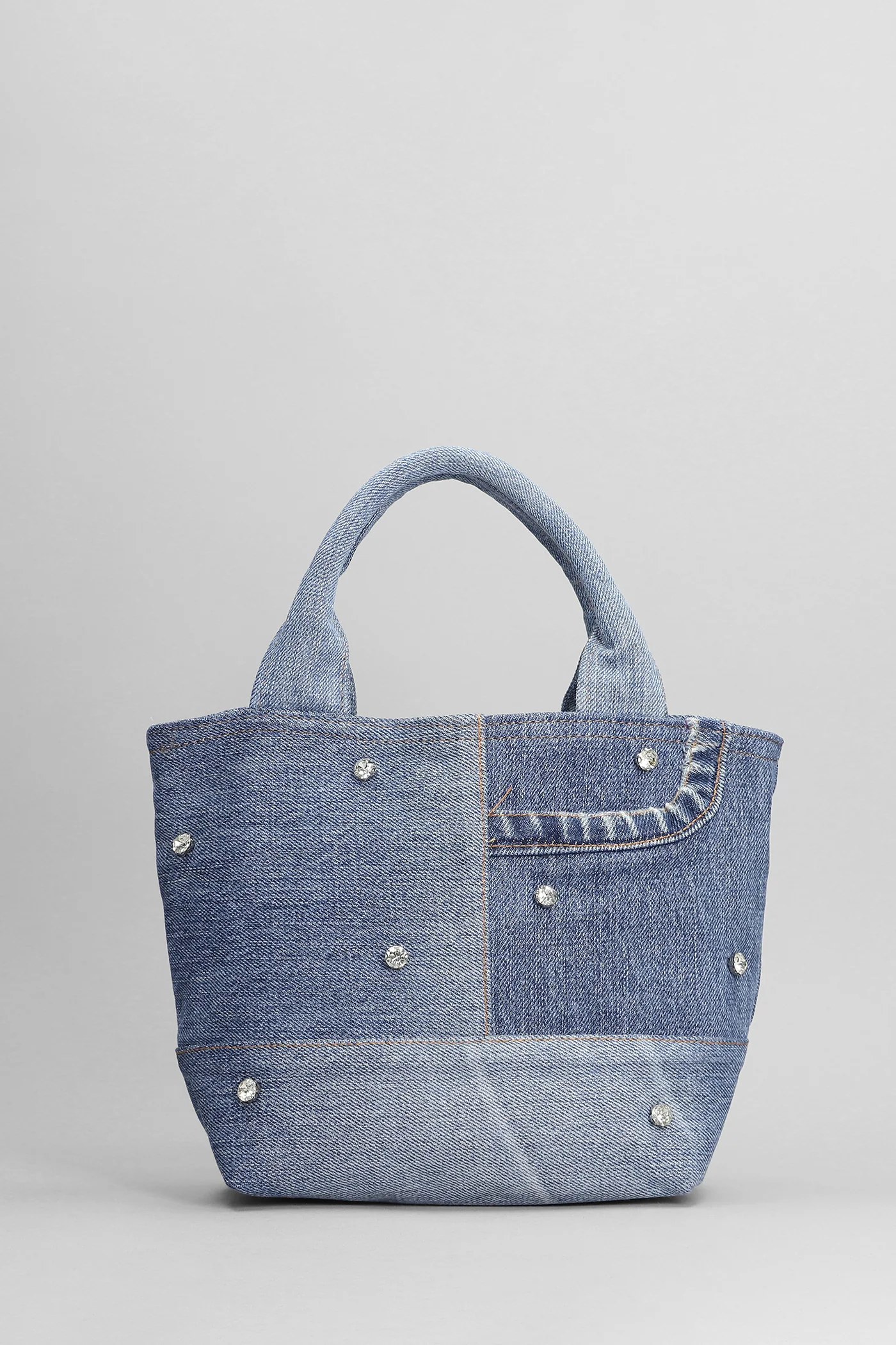 Ohio bag Tote in blue denim - Image 3