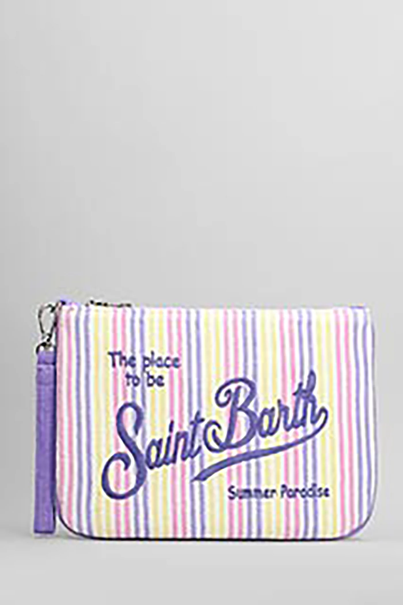 Parisienne sponge Clutch in multicolor cotton