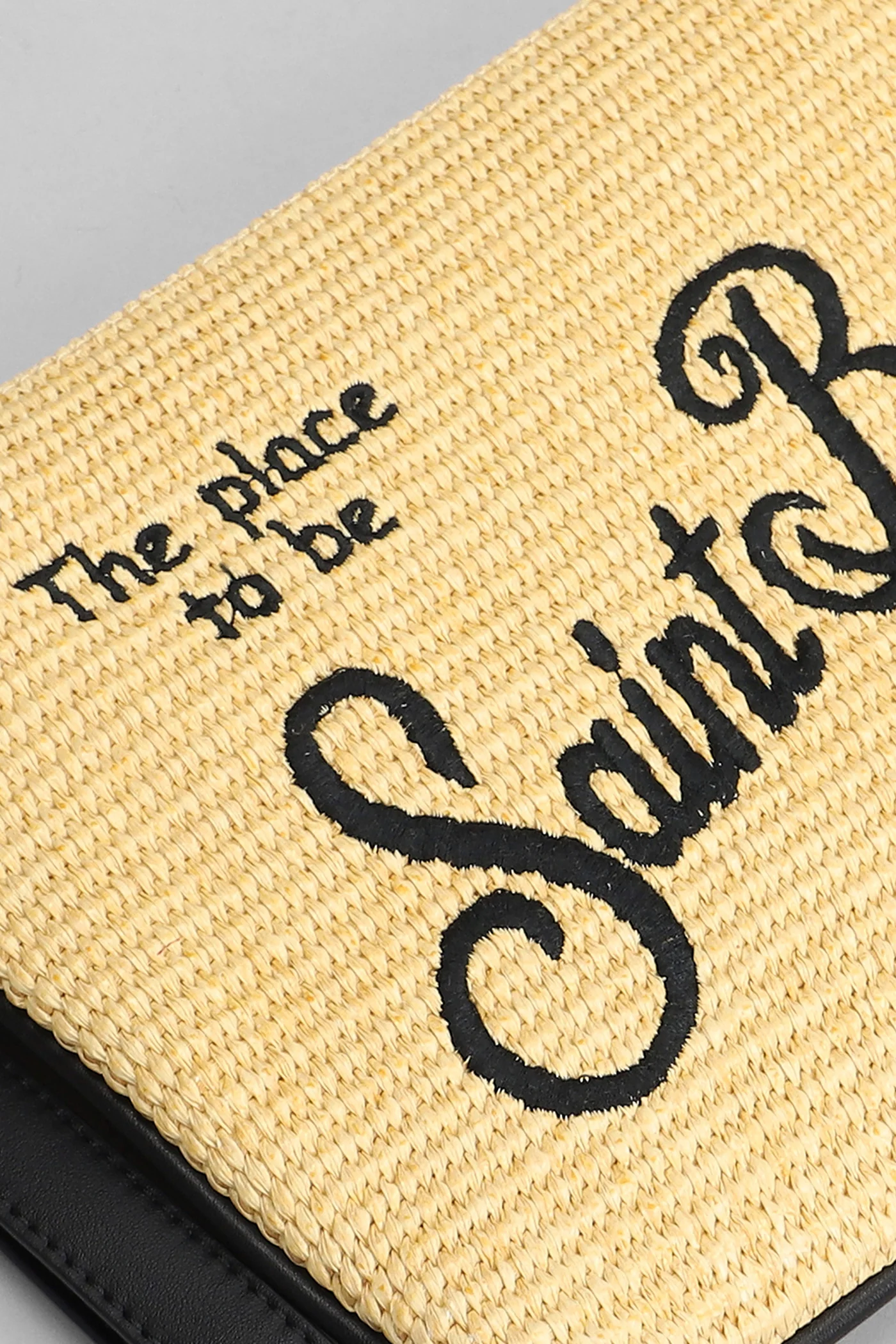Parisienne straw Clutch in beige raffia - Image 4