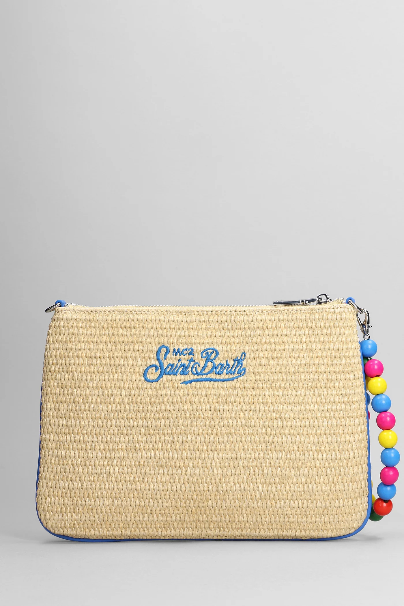 Parisienne straw Clutch in beige raffia - Image 3