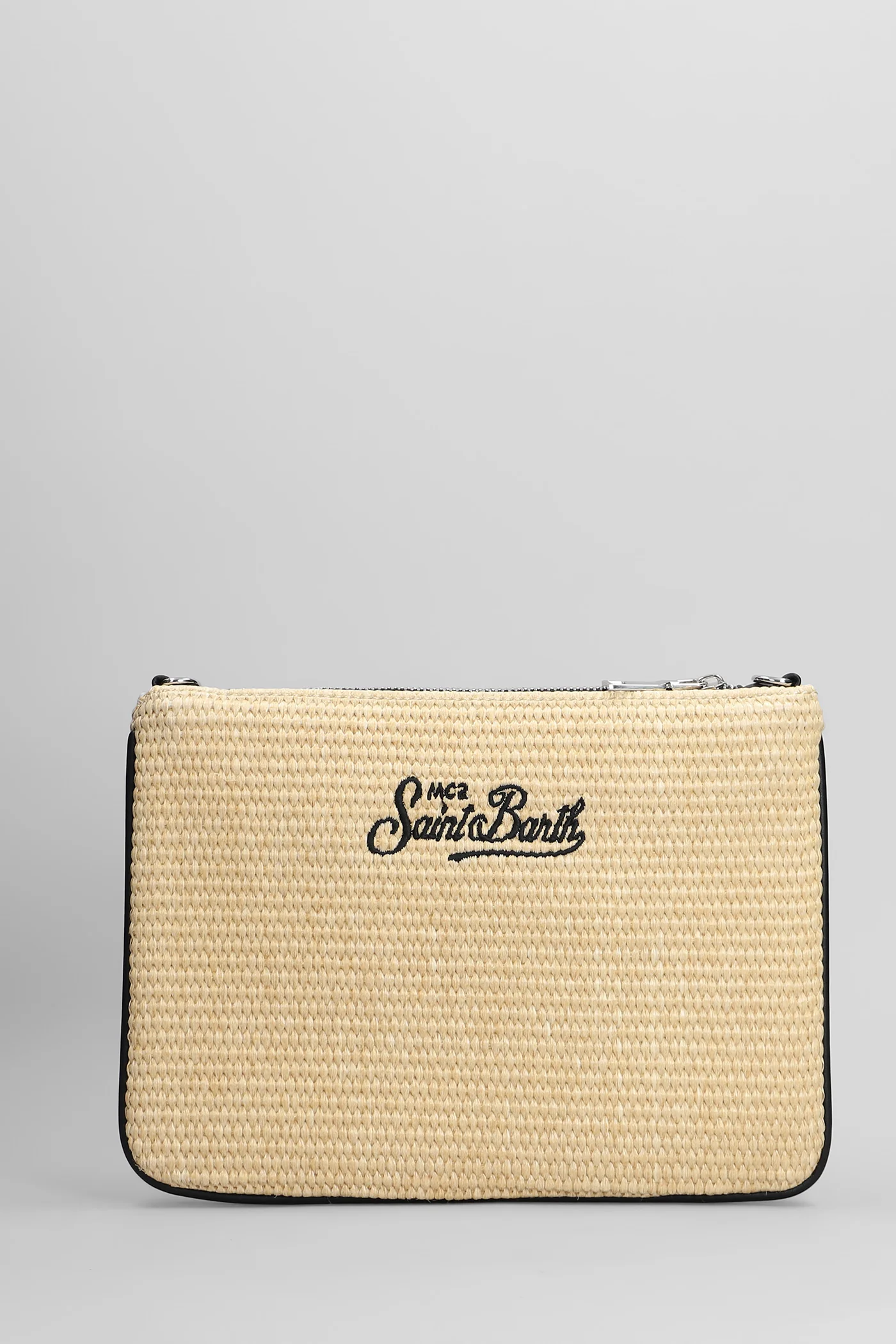 Parisienne straw Clutch in beige raffia - Image 3