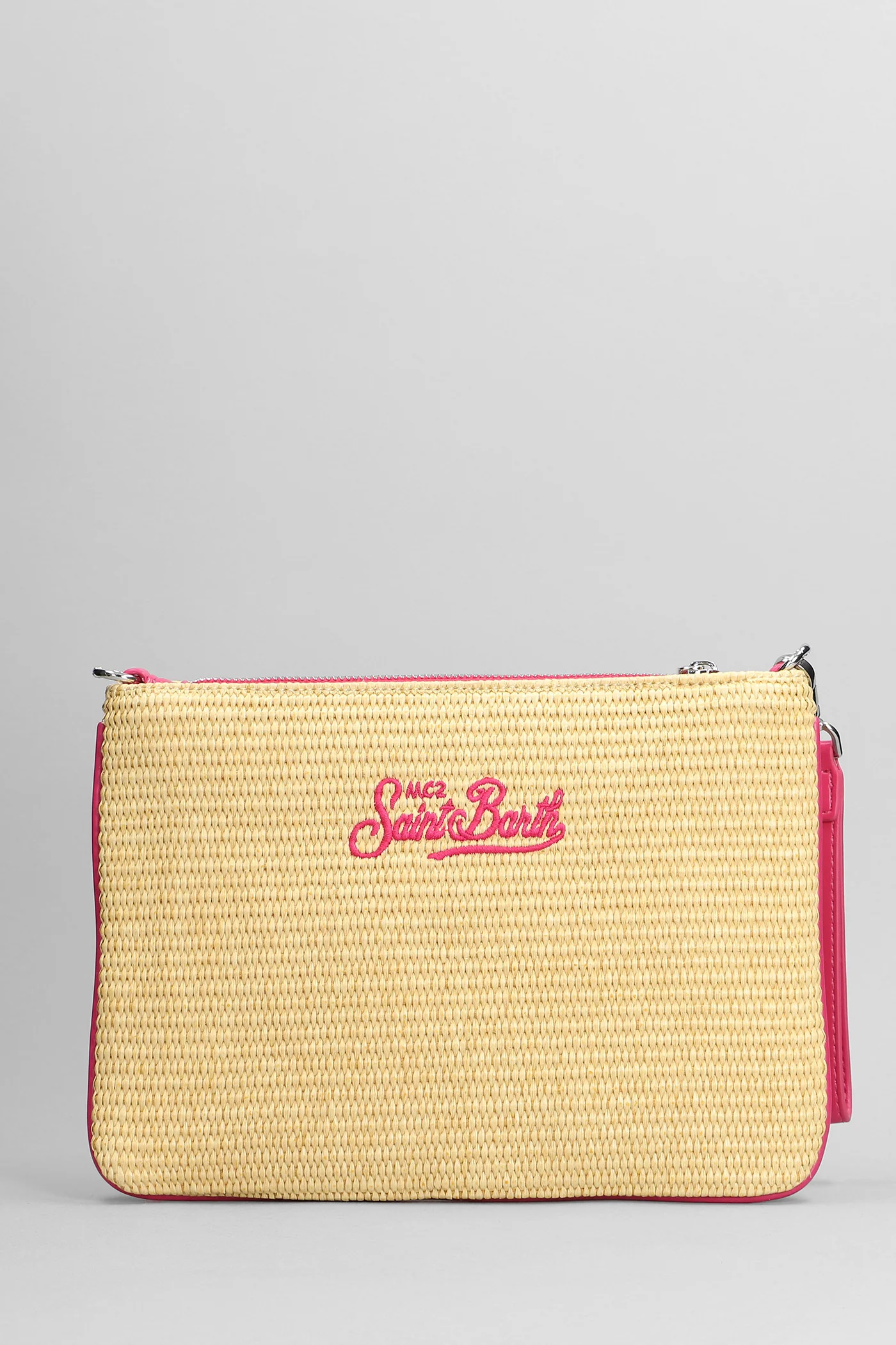 Parisienne straw Clutch in beige raffia - Image 3