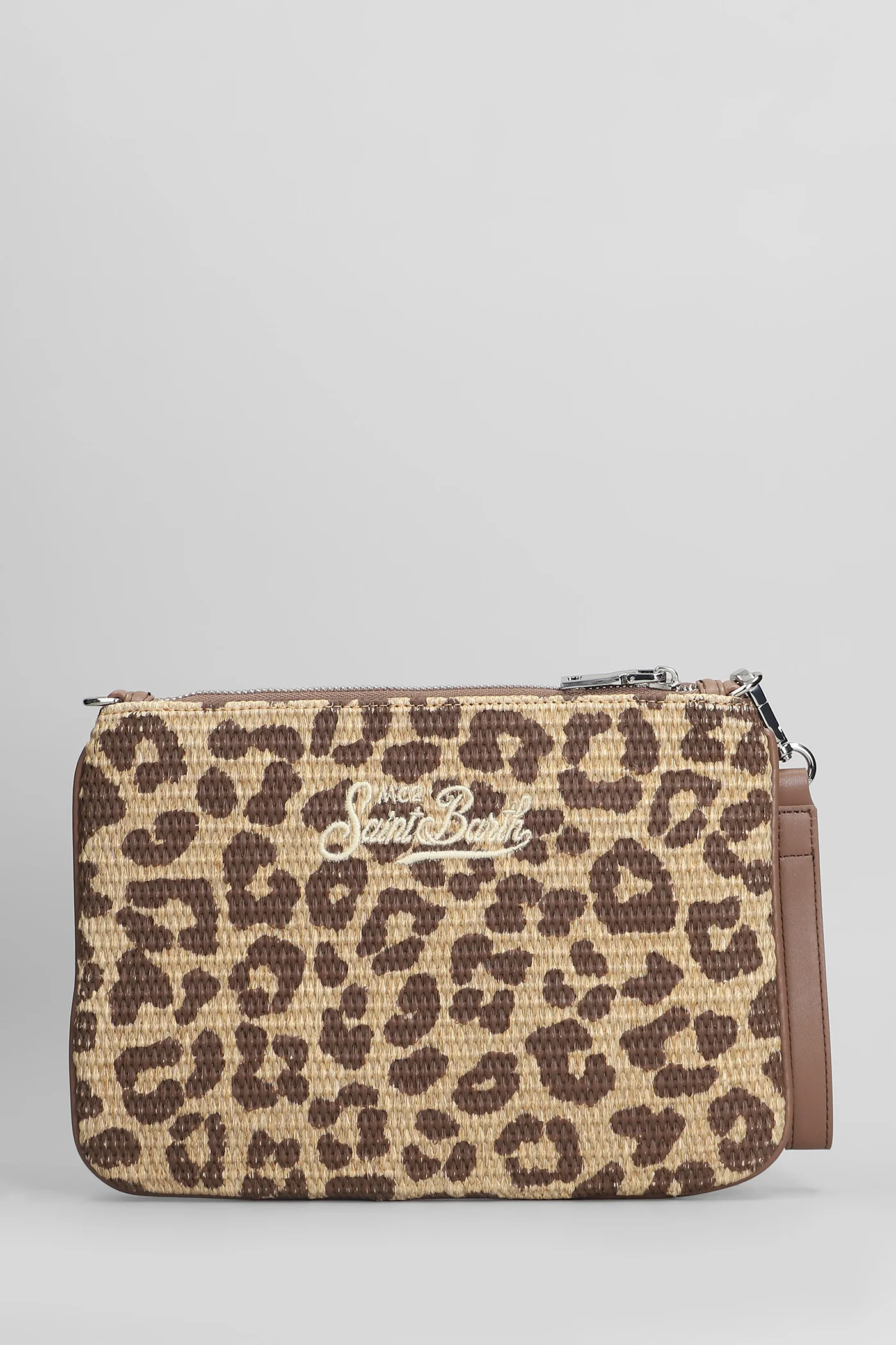 Parisienne straw Clutch in beige raffia - Image 3