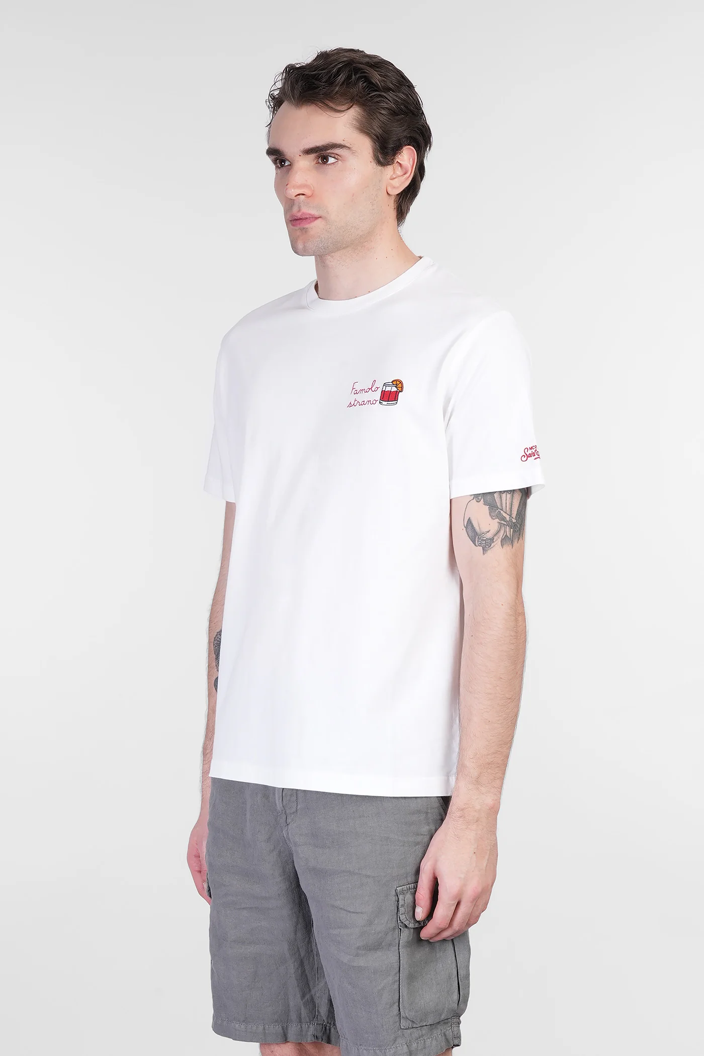 Portofino T-Shirt in white cotton - Image 4