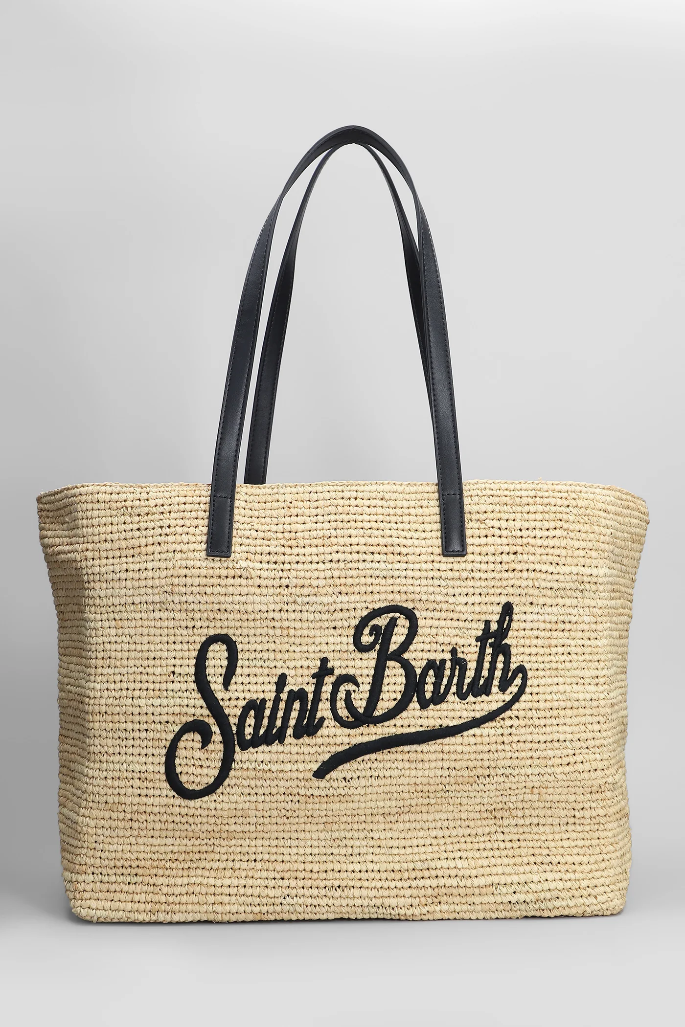 Raffia city Tote in beige raffia
