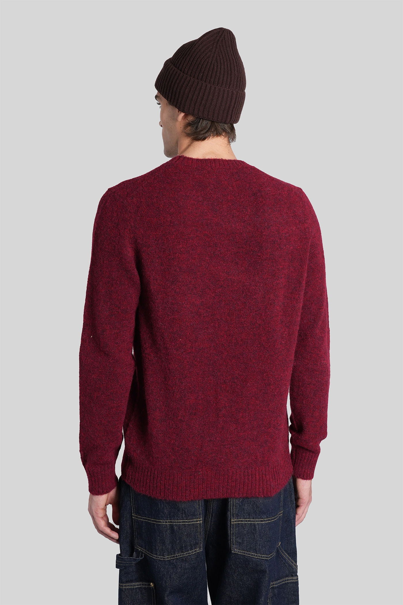 Regent Knitwear in bordeaux Alpaca - Image 3