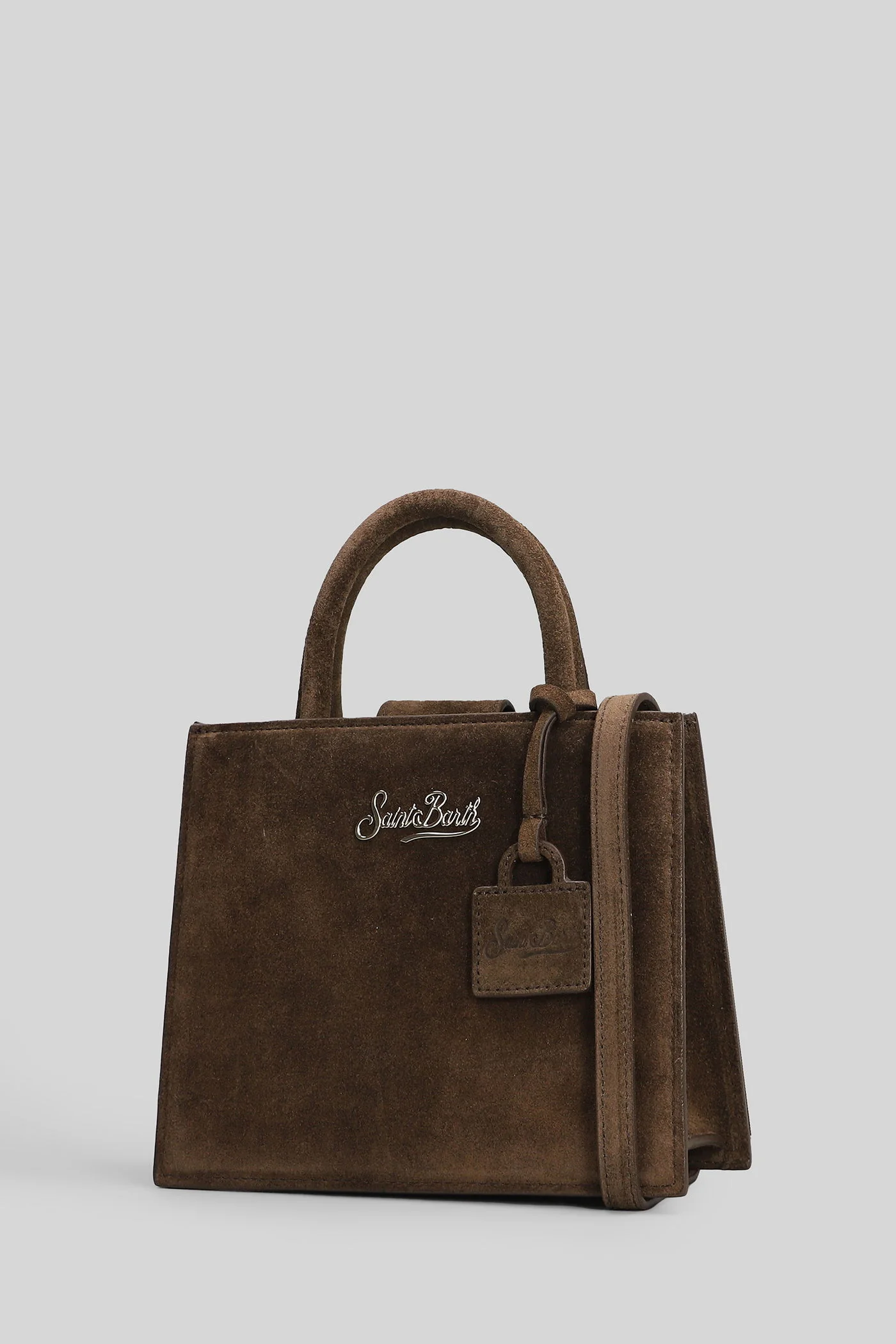 Shop bag midi Tote in brown suede - Image 2