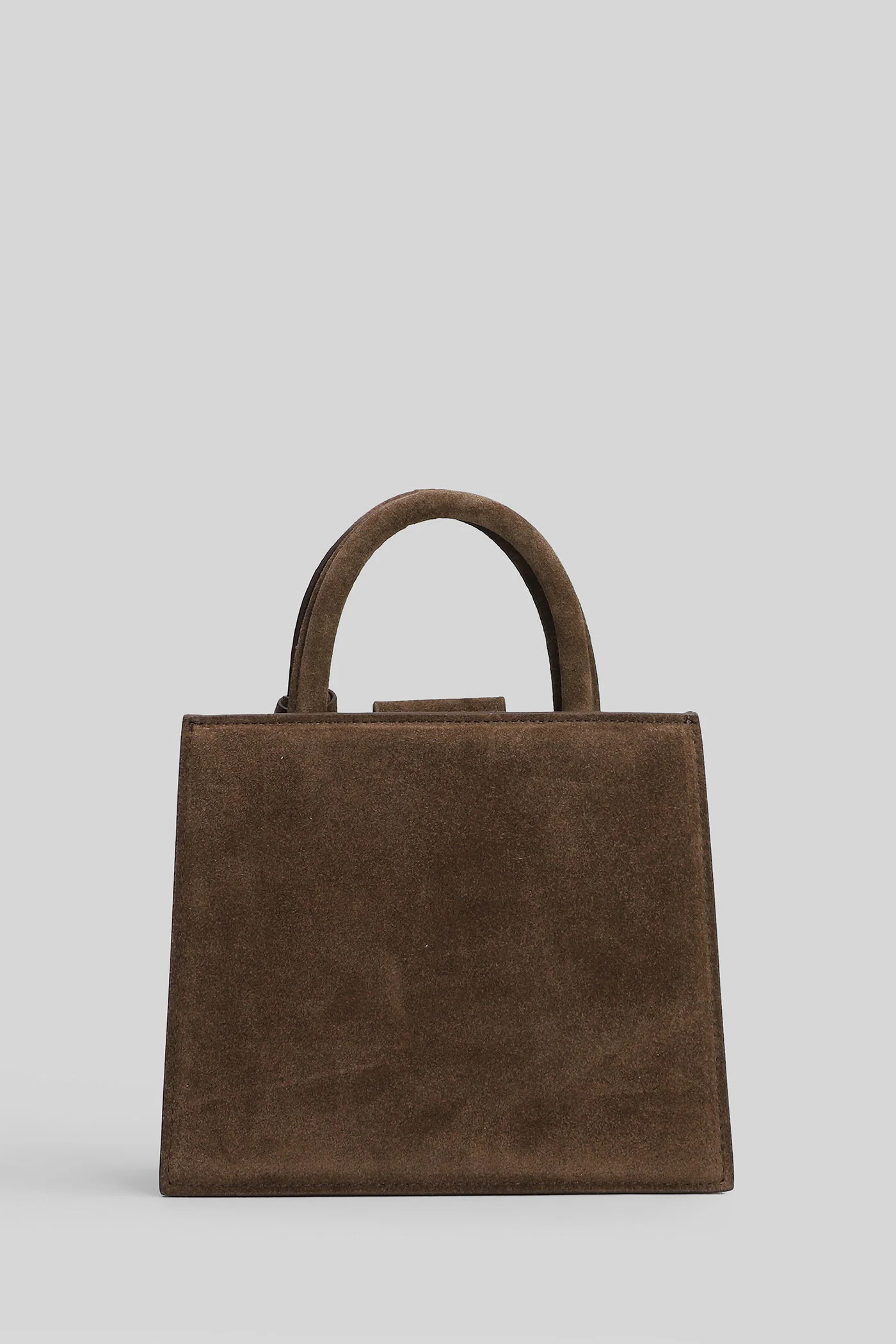 Shop bag midi Tote in brown suede - Image 3