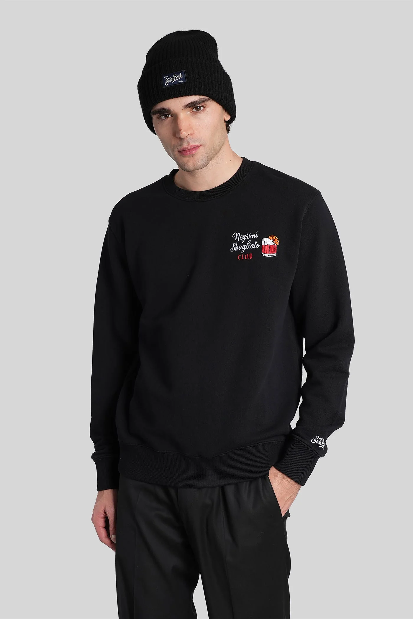 Soho n light Sweatshirt in black cotton