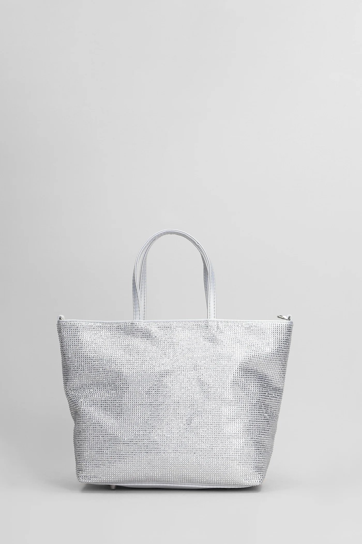 Strass mini bag Tote in grey polyester - Image 3