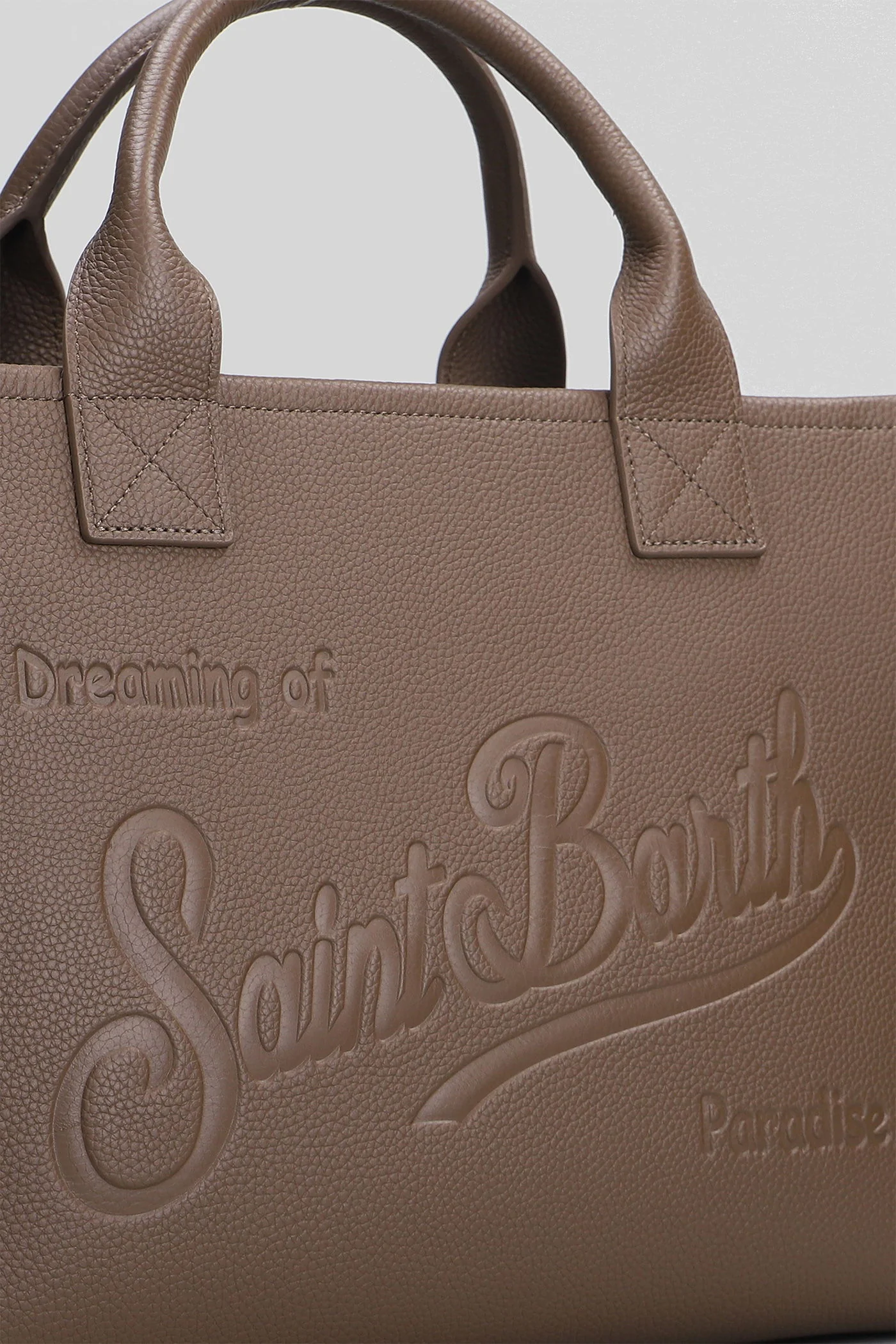 Vanity bag large Tote in brown leather - Image 4