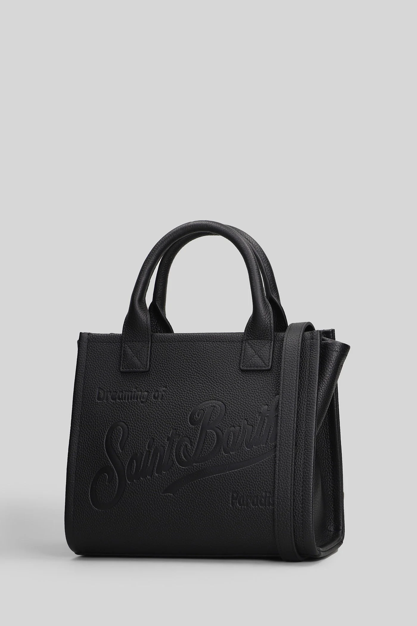 Vanity bag midi Tote in black leather - Image 2