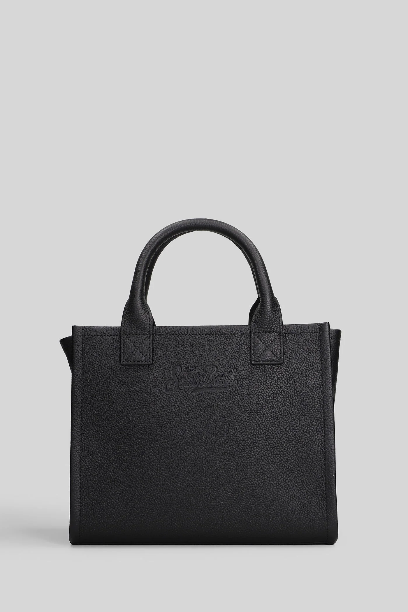 Vanity bag midi Tote in black leather - Image 3