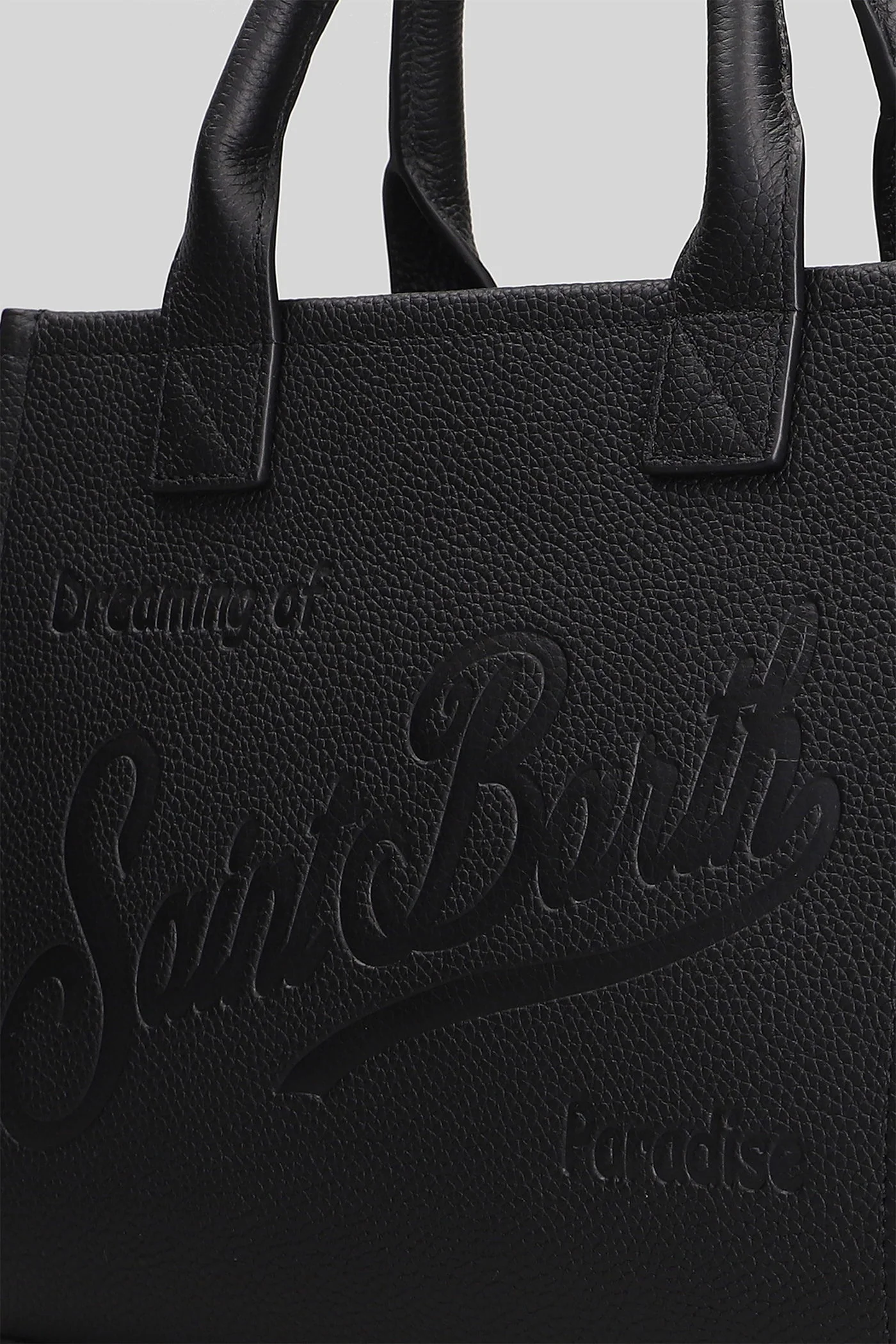 Vanity bag midi Tote in black leather - Image 4