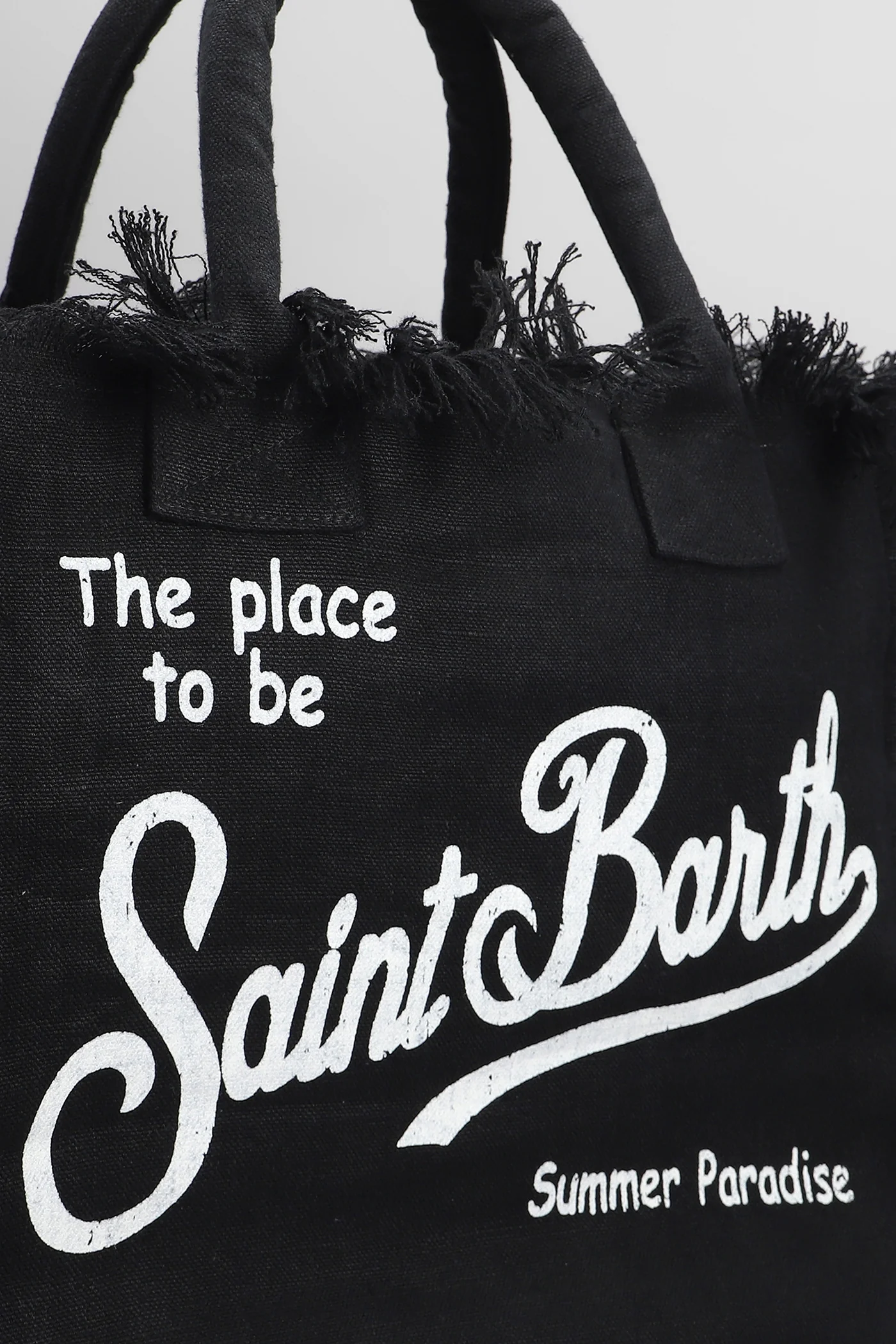 Vanity linen Tote in black linen - Image 4