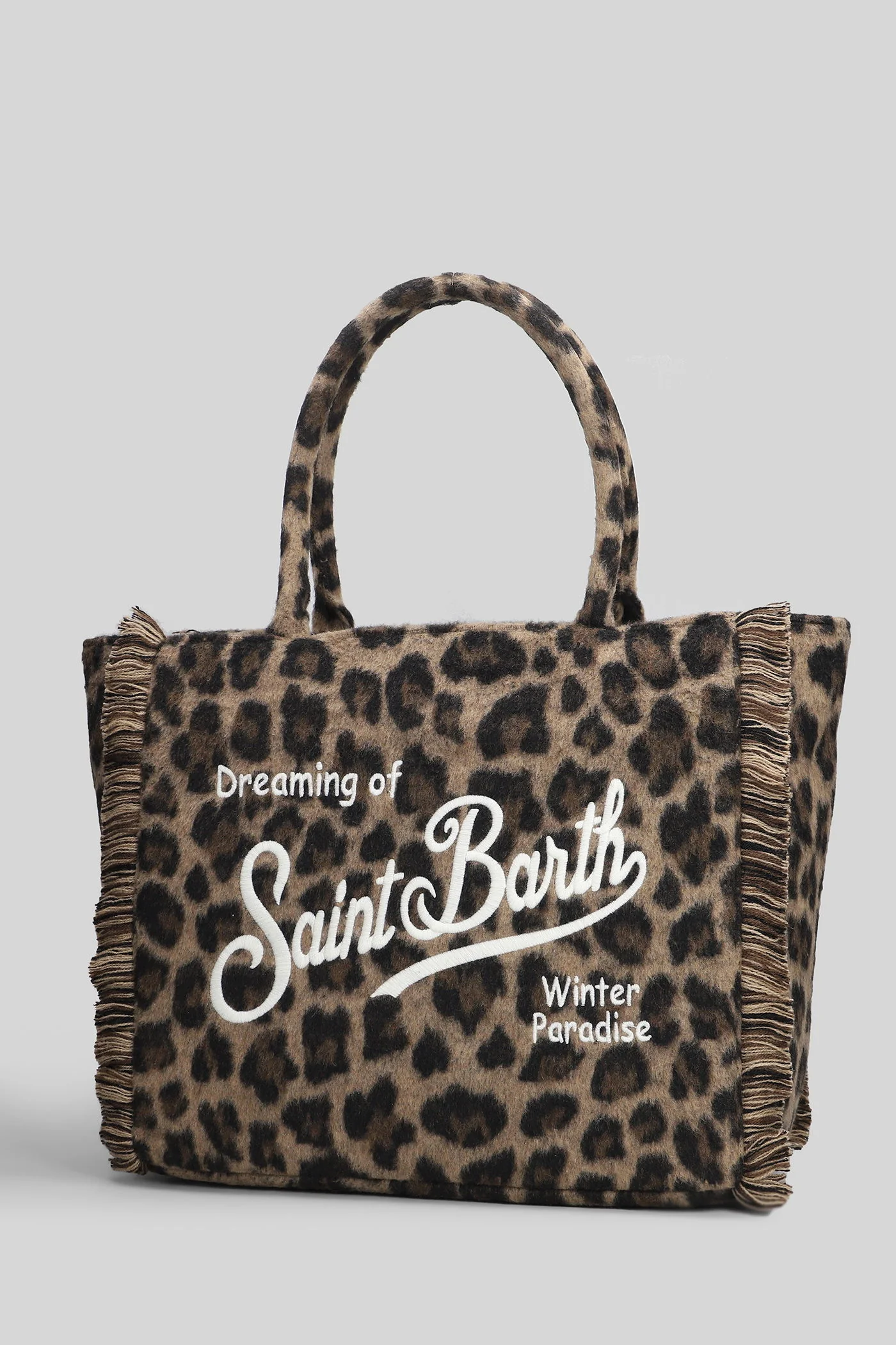 Vanity mini felt Tote in Animalier polyester - Image 2