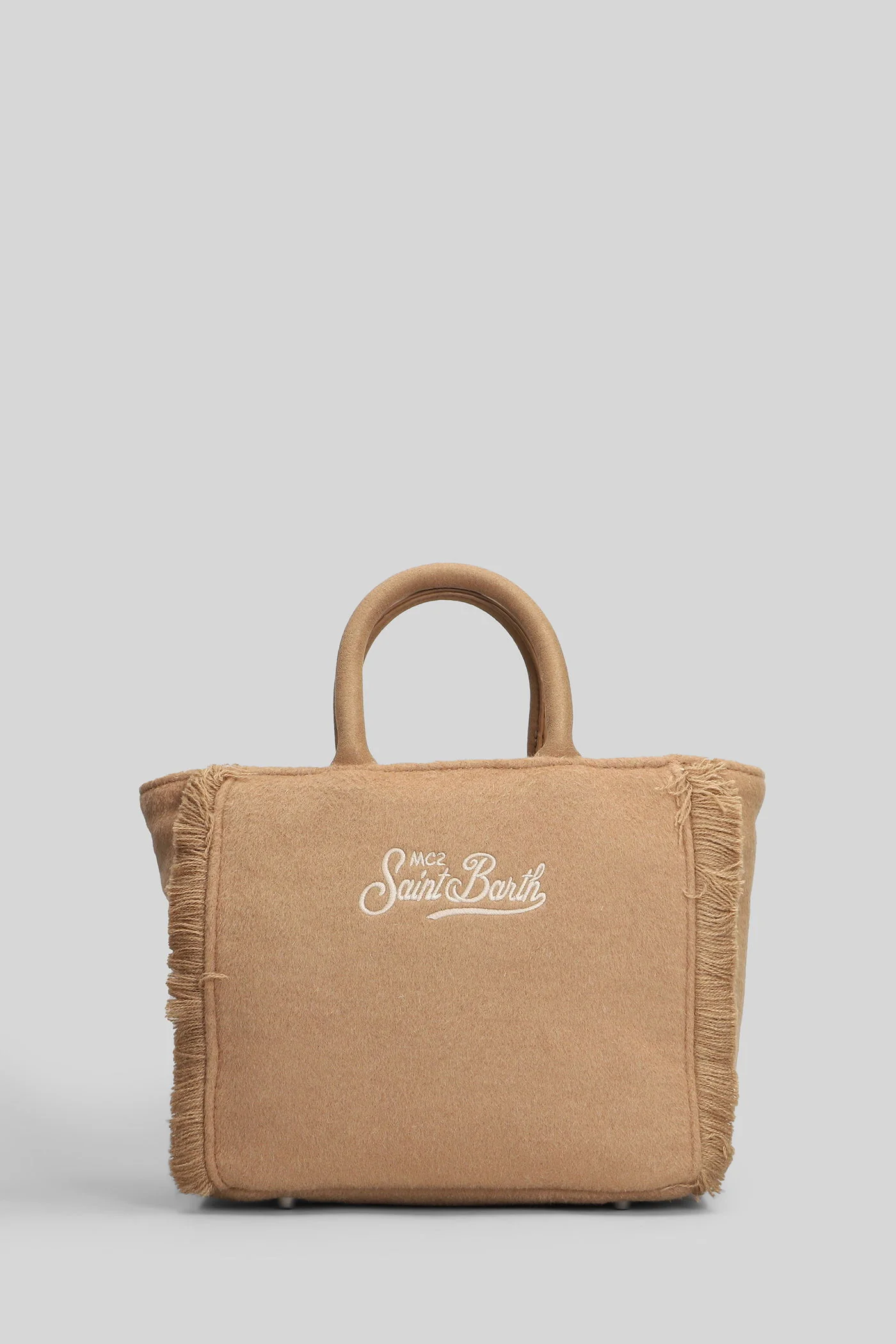Vanity mini felt Tote in Camel polyester - Image 3