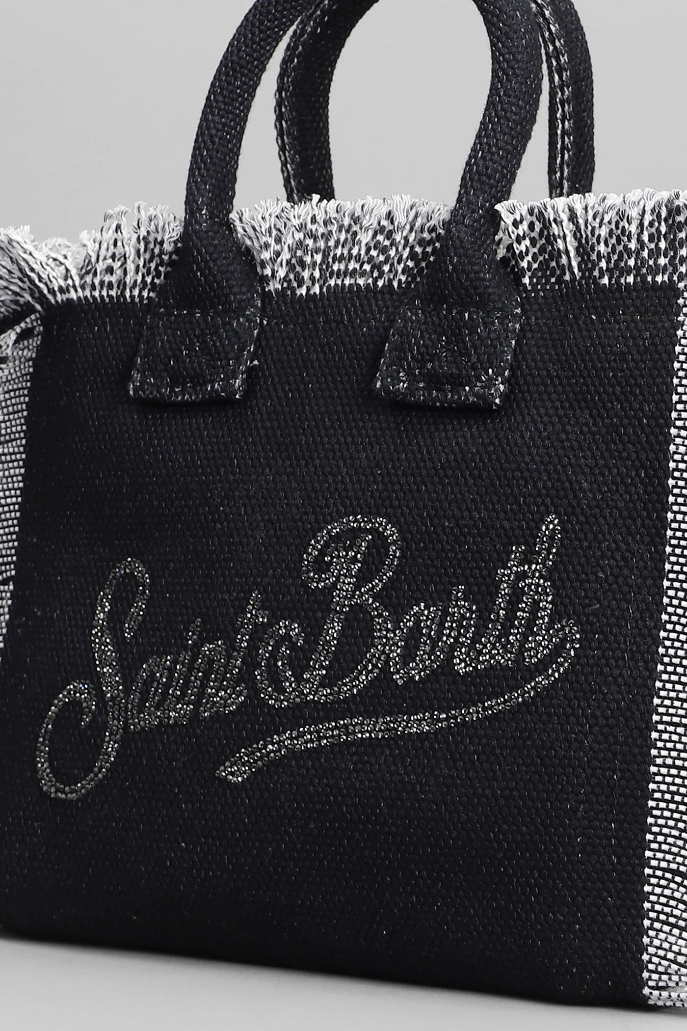 Vanity mini Tote in black cotton - Image 4