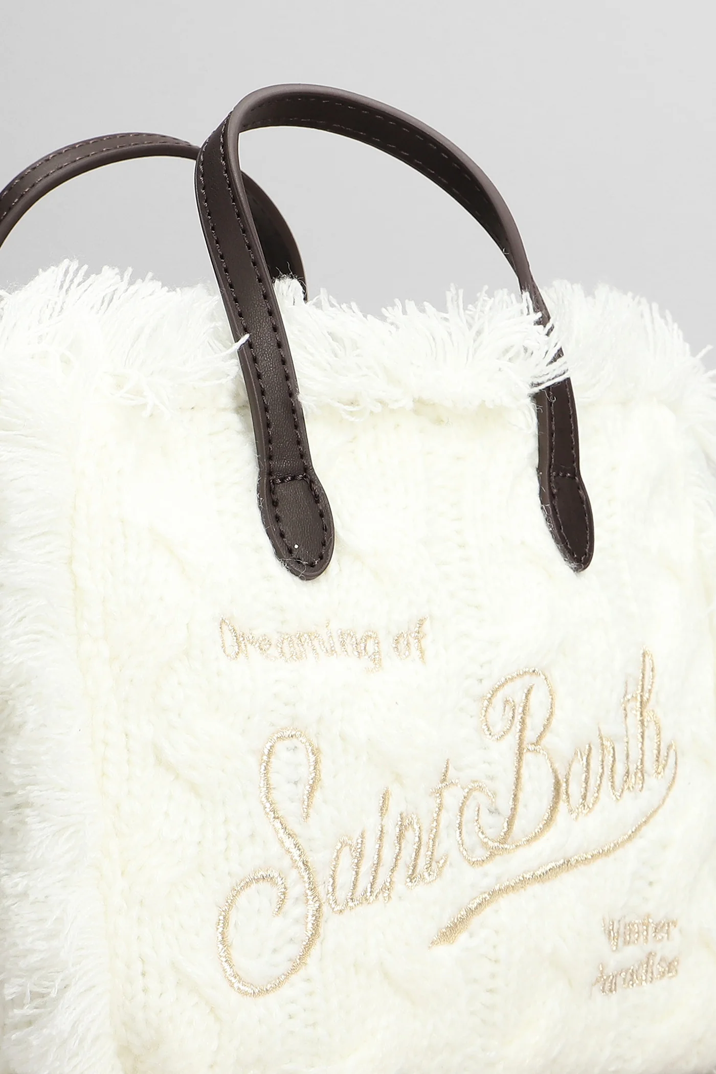 Vanity mini w Tote in beige acrylic - Image 4
