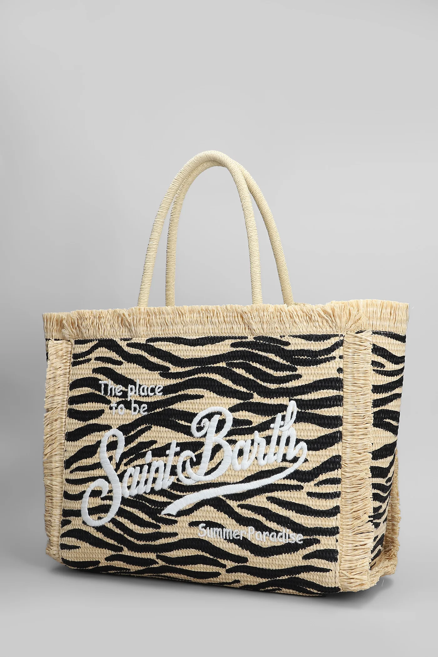 Vanity straw n Tote in beige Polypropylene - Image 2