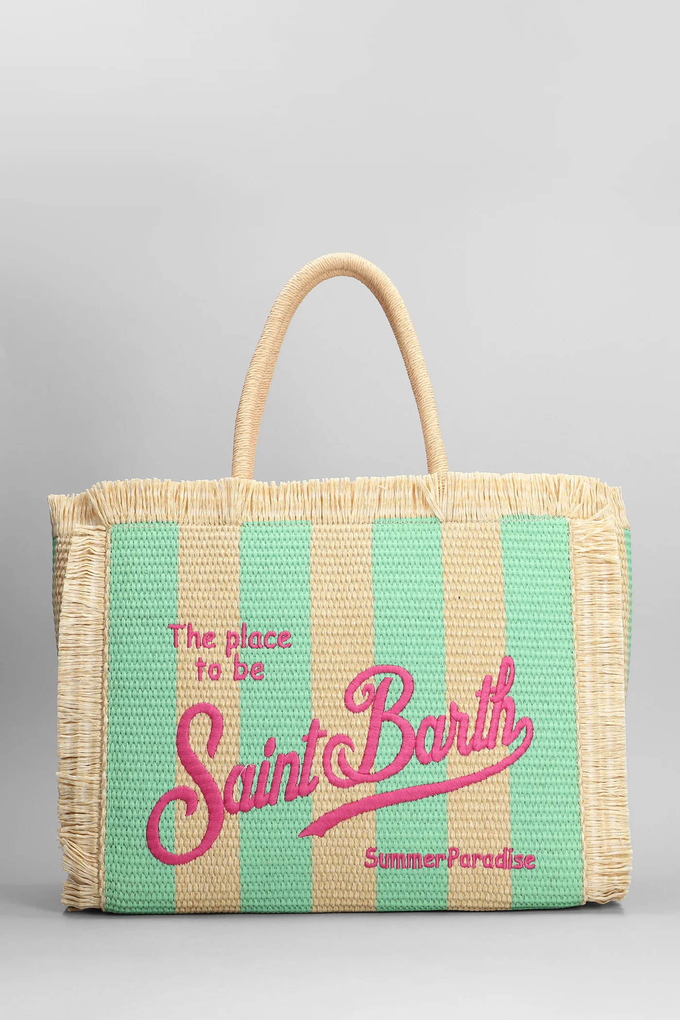 Vanity straw n Tote in beige raffia