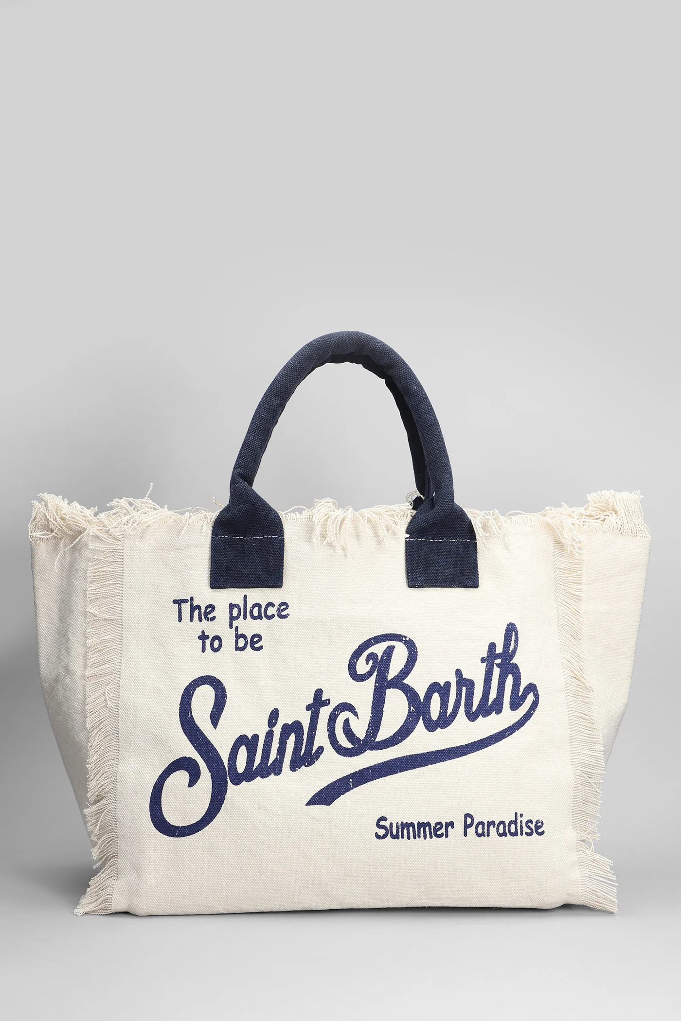 Vanity Tote in beige cotton